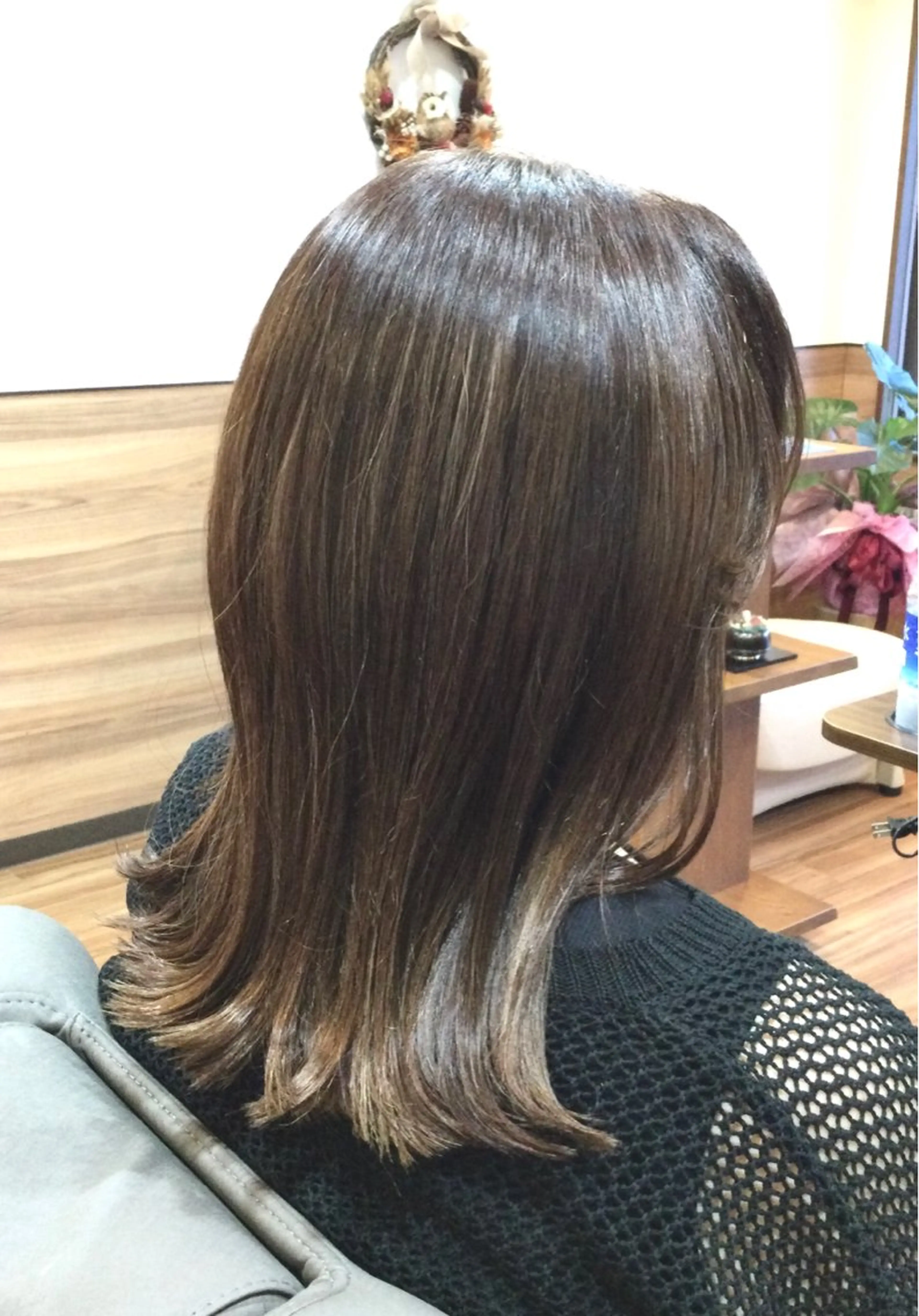 ミディアム Annon プライベートサロンのヘアスタイル