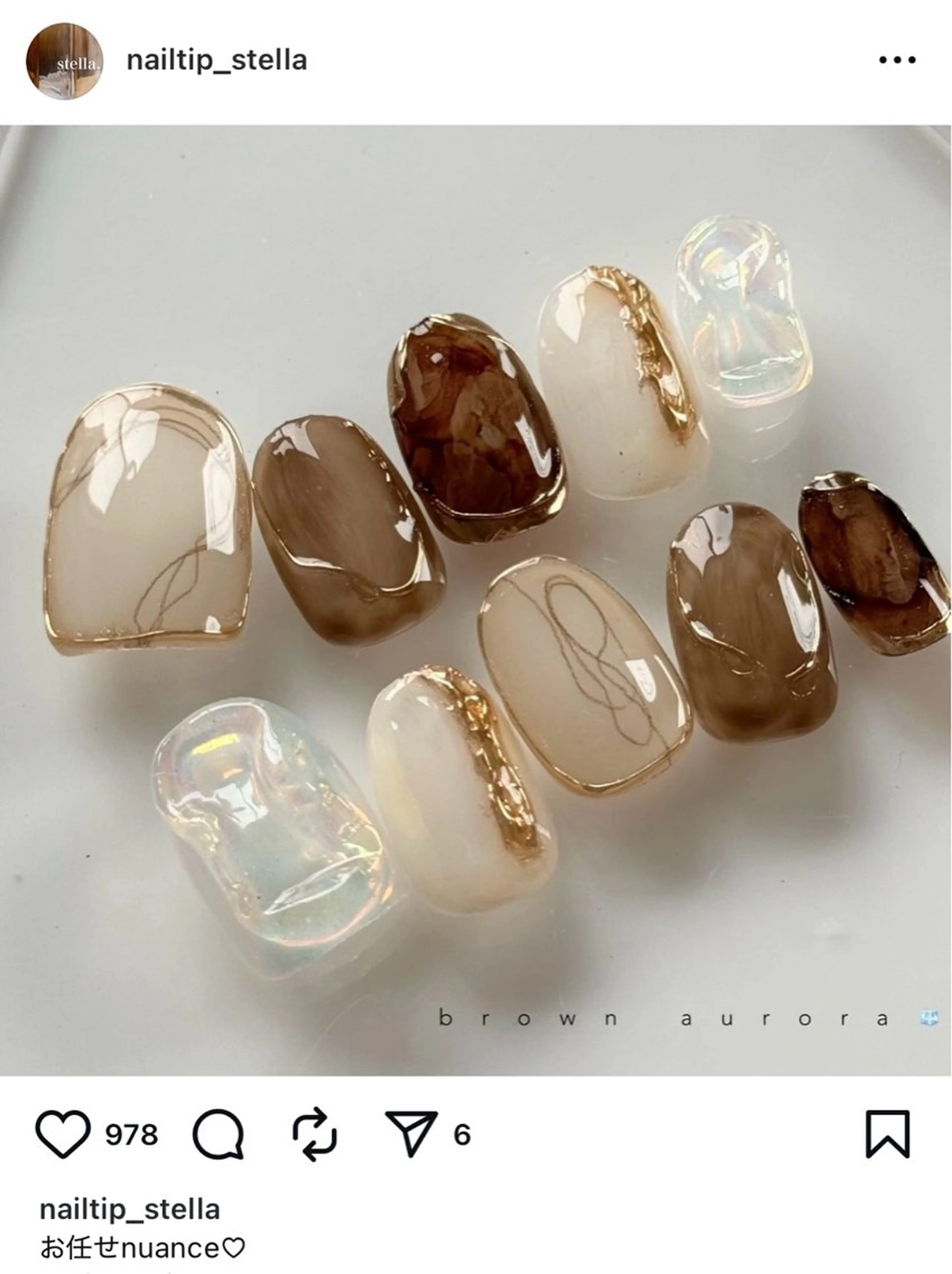 ネイル 鍋嶋 亜祐のネイルデザイン