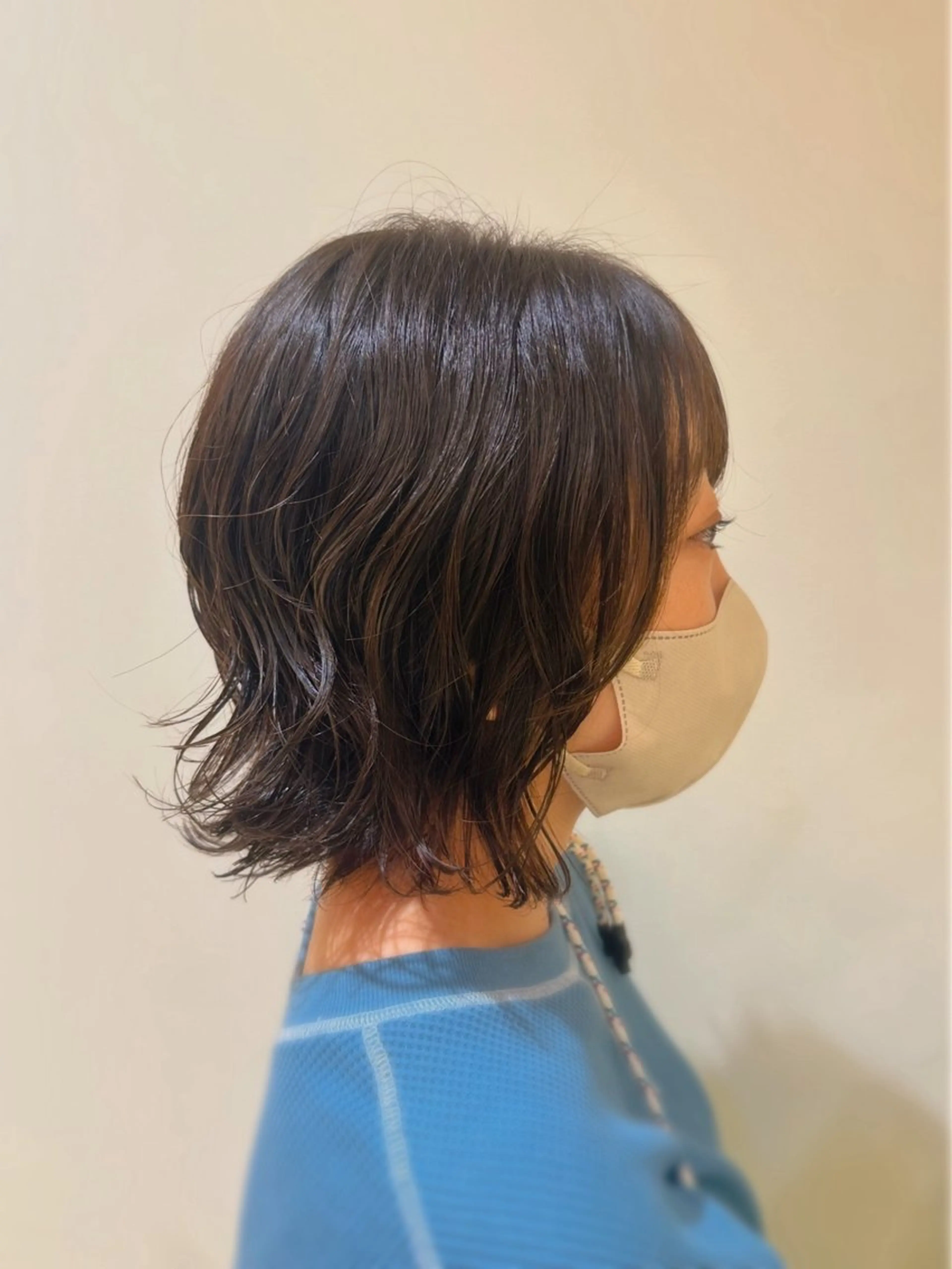ショート パーマ デジタルパーマ カット パーマ 小顔レイヤー💗 木村実樹のヘアスタイル