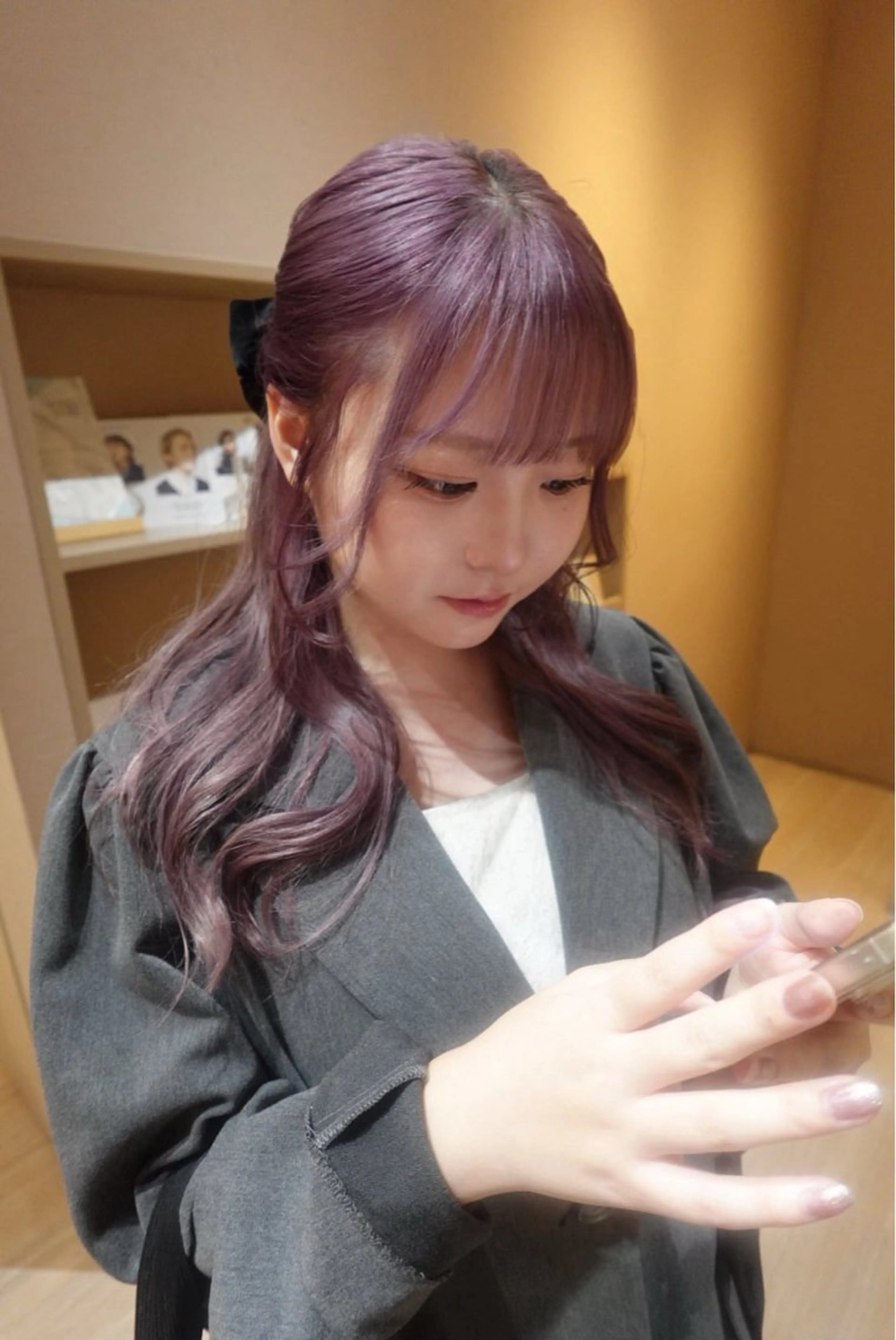 ロング カラー ヘアカラー トリートメント ramphy 加藤 美羽のヘアスタイル