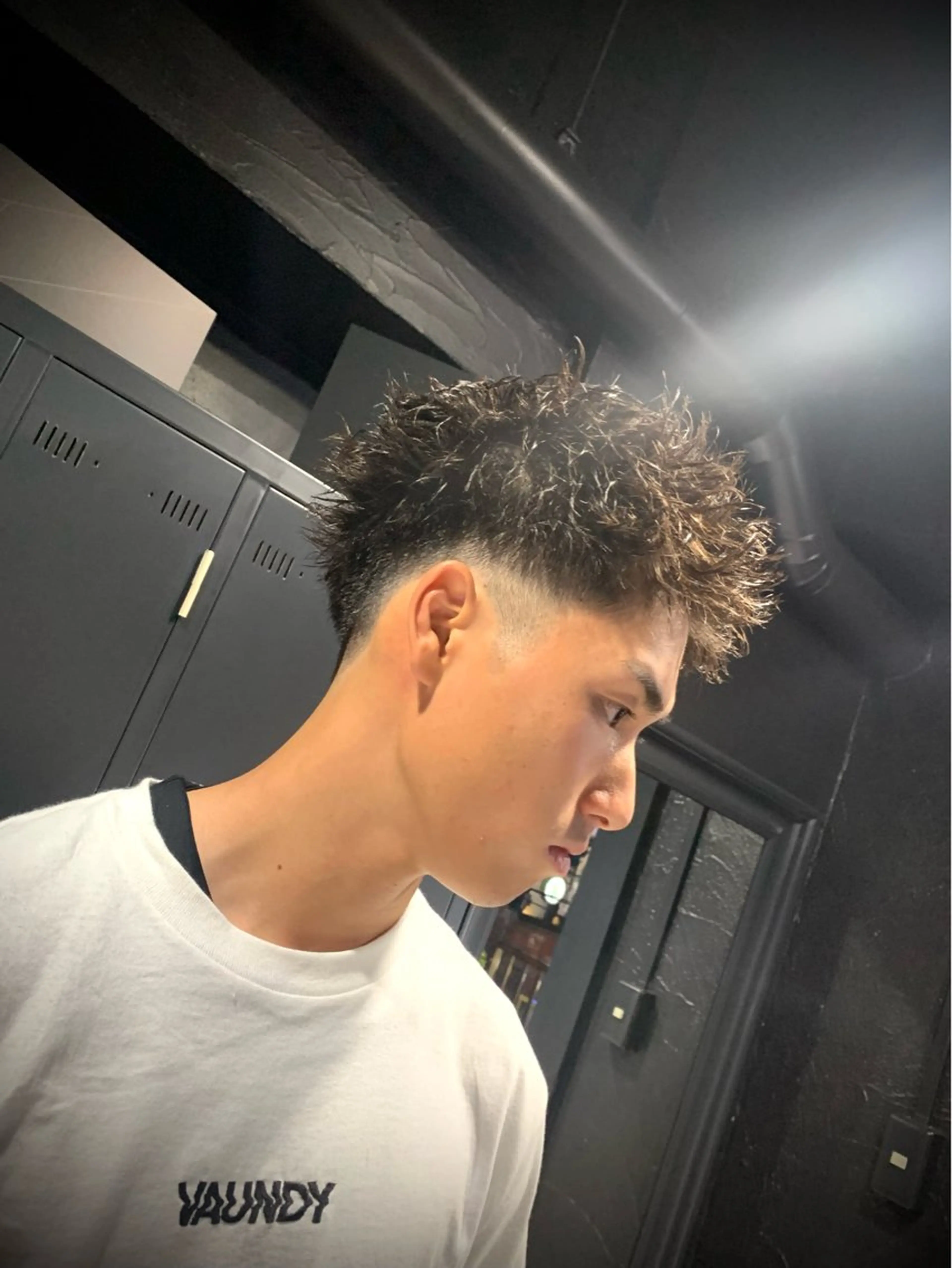 ショート メンズ メンズパーマ メンズツイストパーマ ツイストパーマ カット パーマ トリートメント ヘアセット メンズパーマ/難波/ 心斎橋　室園亮佑のヘアスタイル