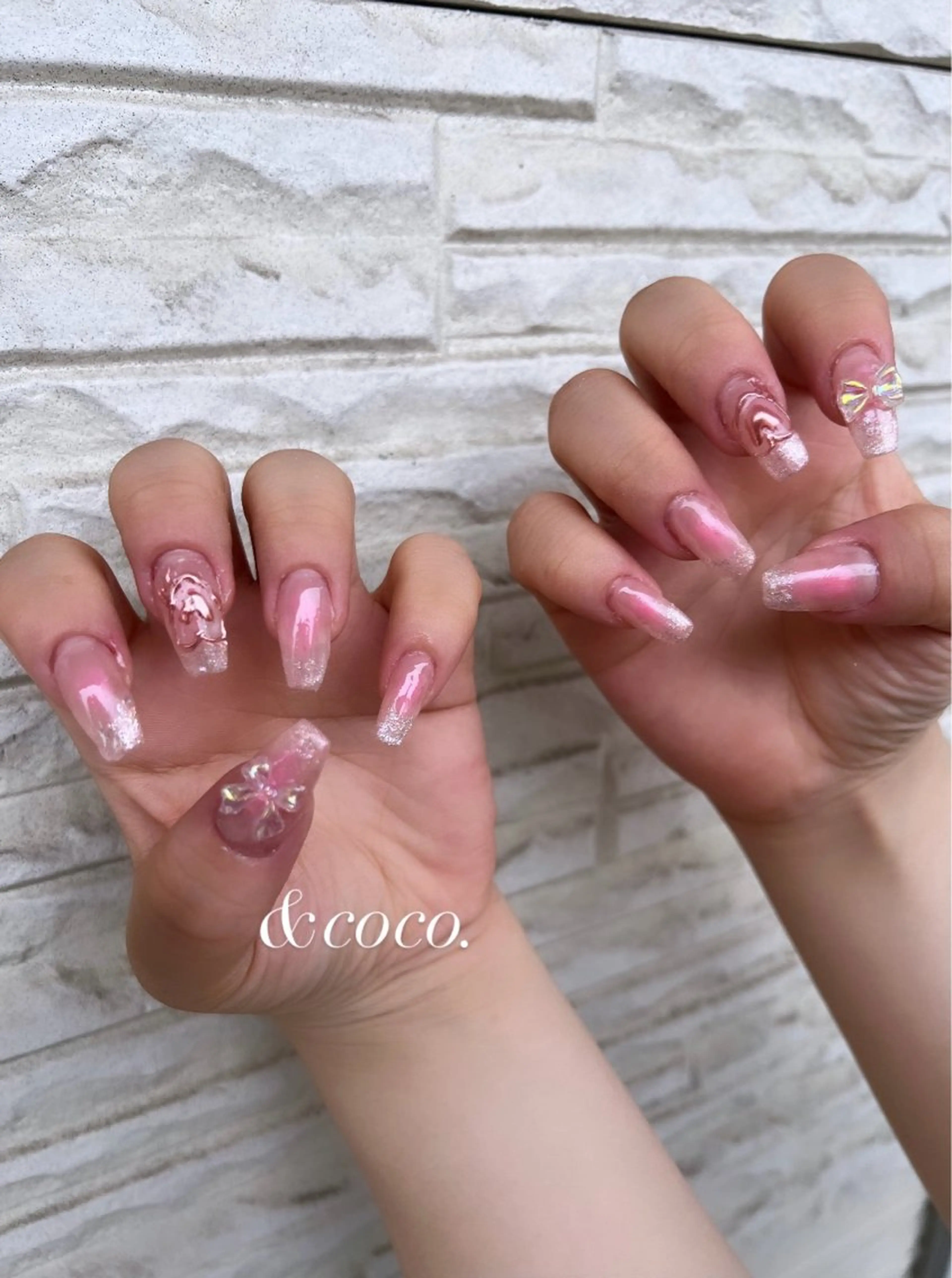 ネイル 長さ出し ＆ coco.のネイルデザイン