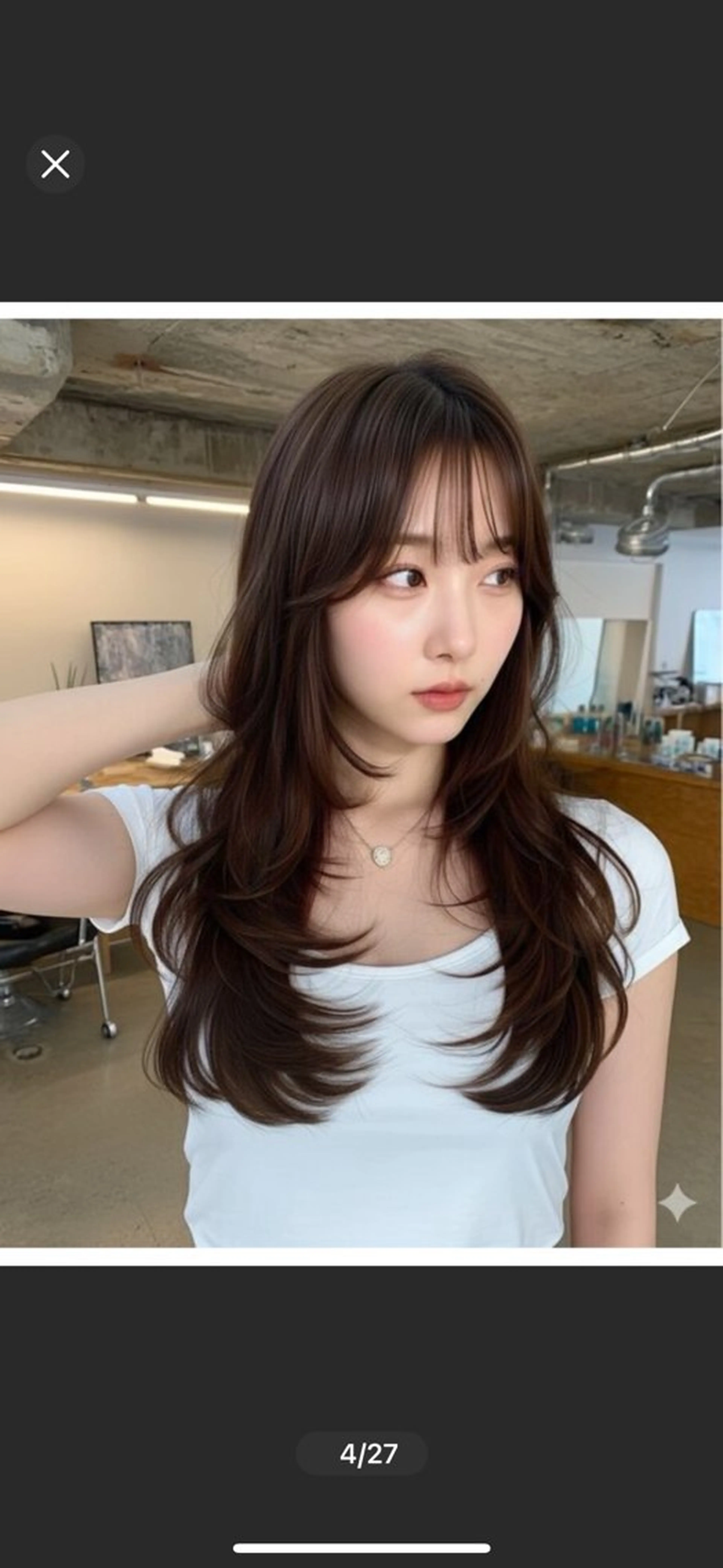 🇰🇷韓国トレンドハッシュカット🇰🇷（カット+カラー＋トリ＋スパ＋セット）レイヤーカットの写真