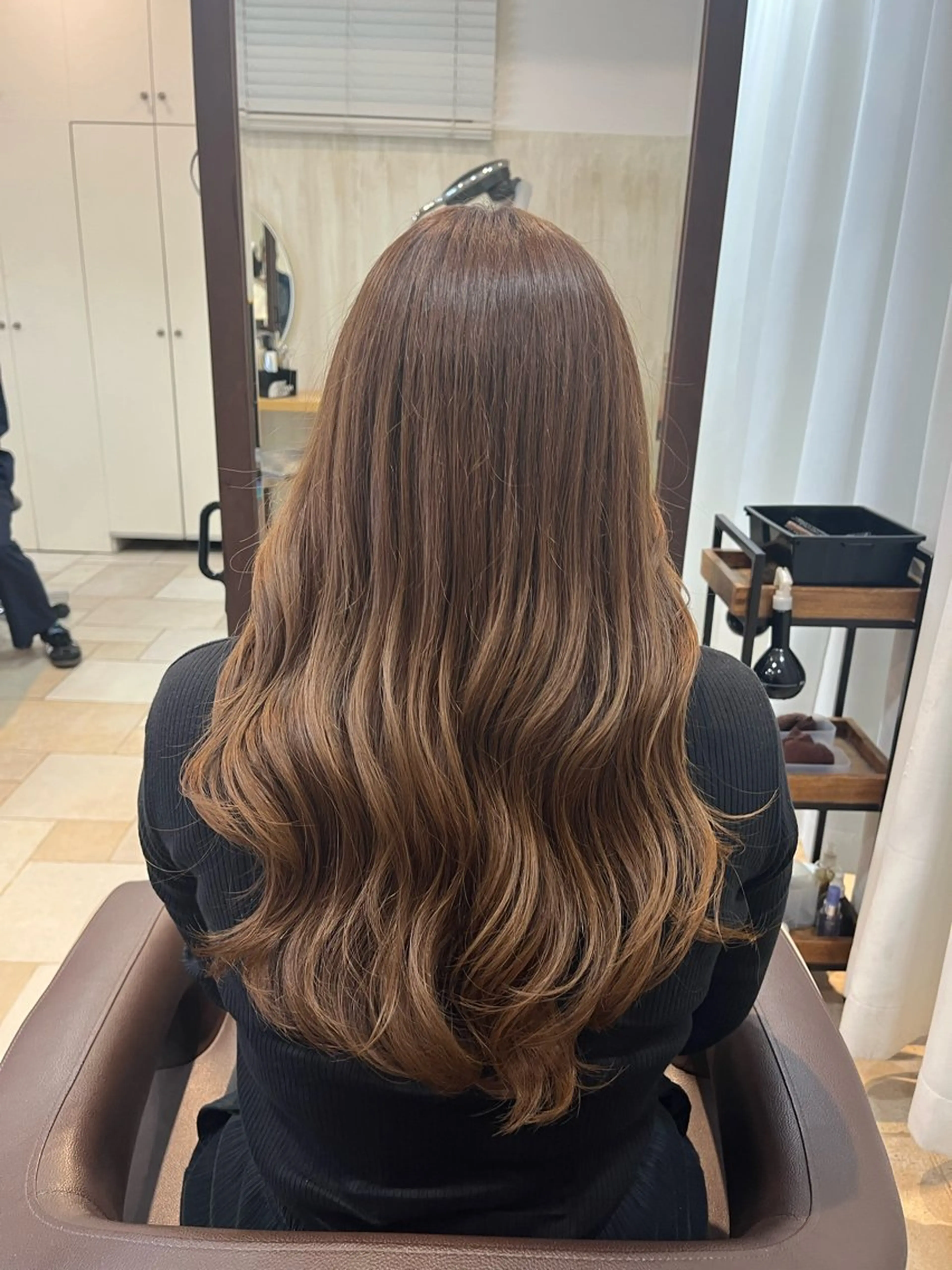 セミロング カラー 大人透明感艶カラー 寺田稜のヘアスタイル