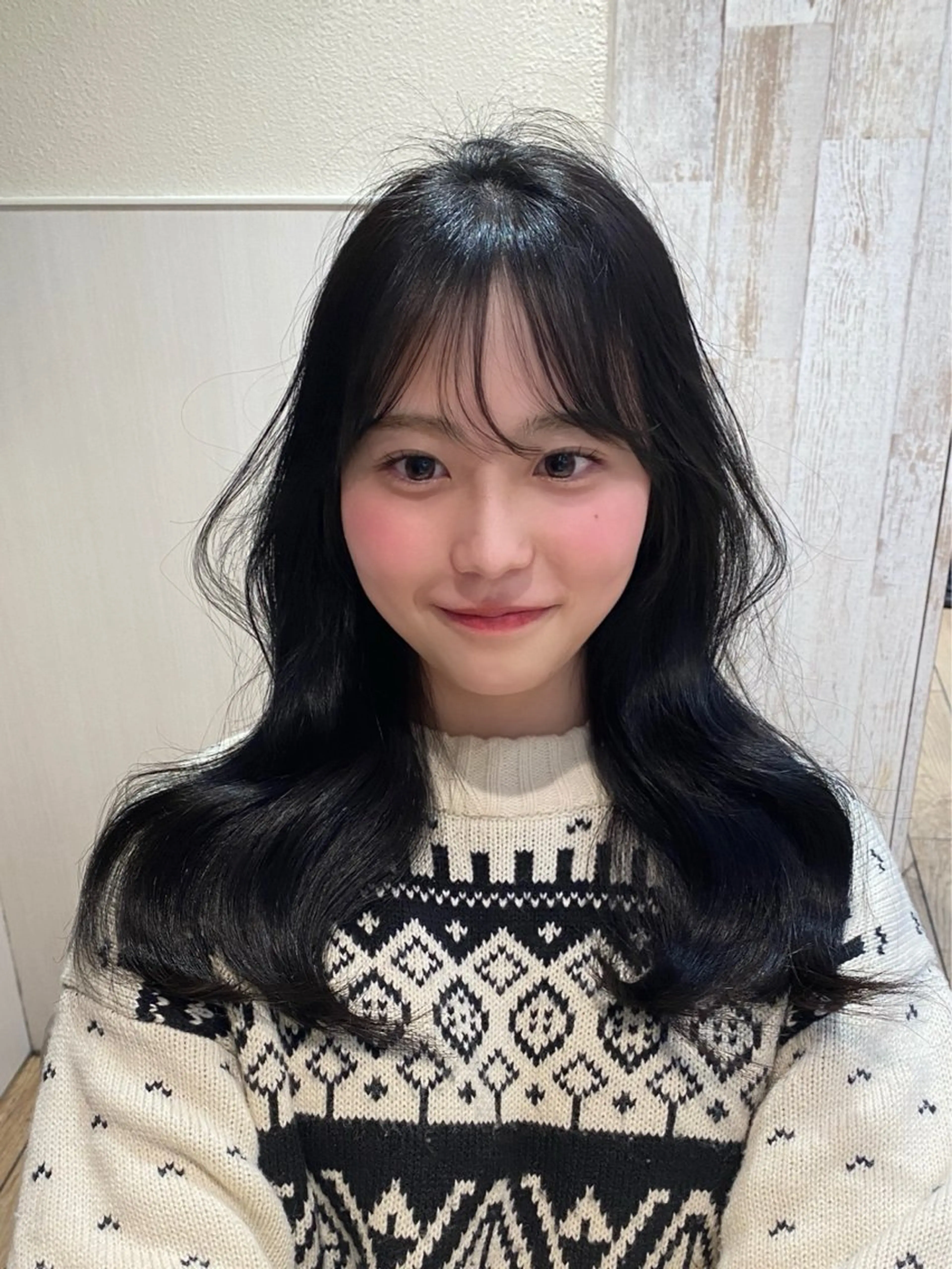 ロング カラー 黒髪 ブルーカラー ブルーブラック レイヤーカット✂️/ 表参道/新宿/Amiのヘアスタイル