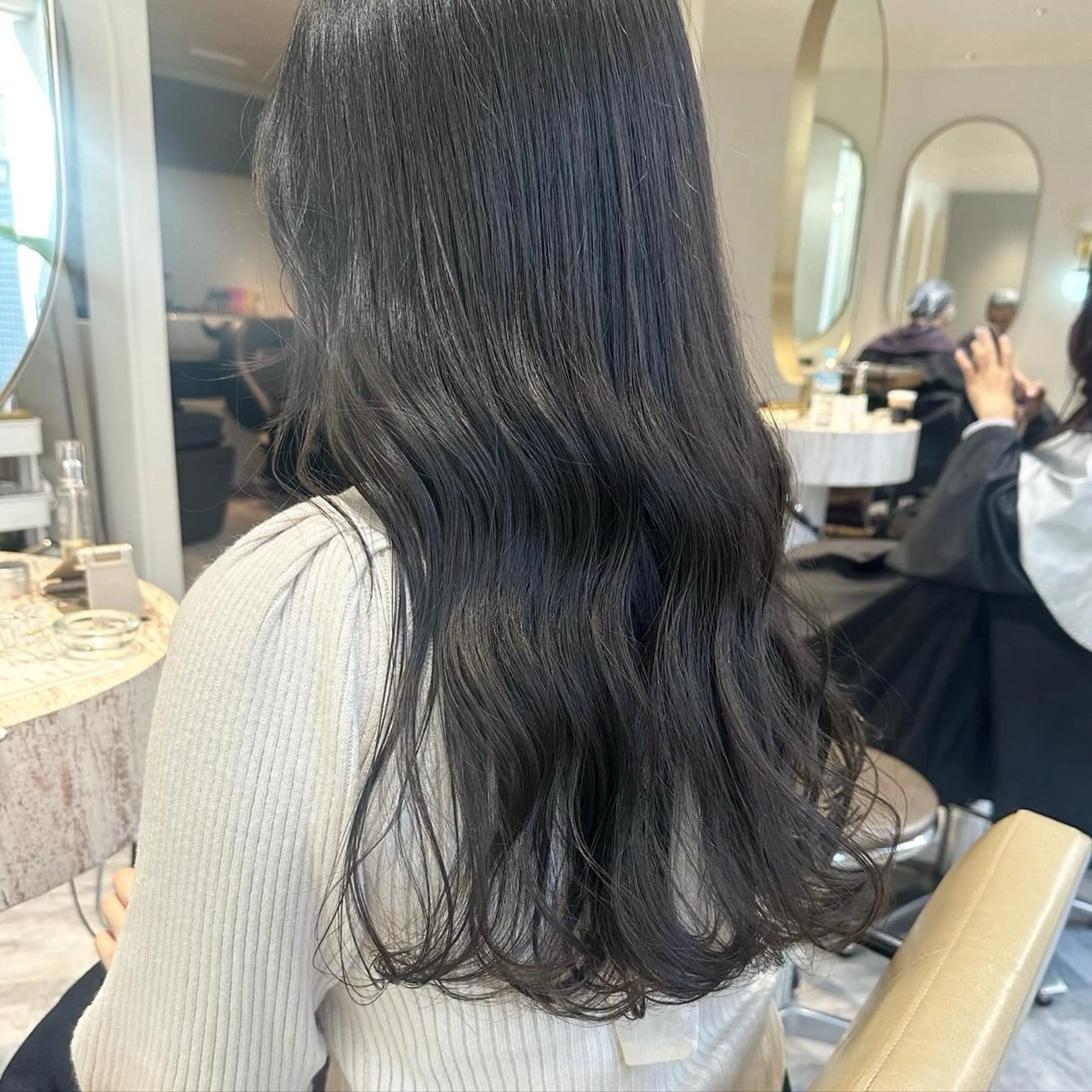 ミディアム カラー ヘアカラー 縮毛矯正/透け感 カラー🎀♡mariのヘアスタイル