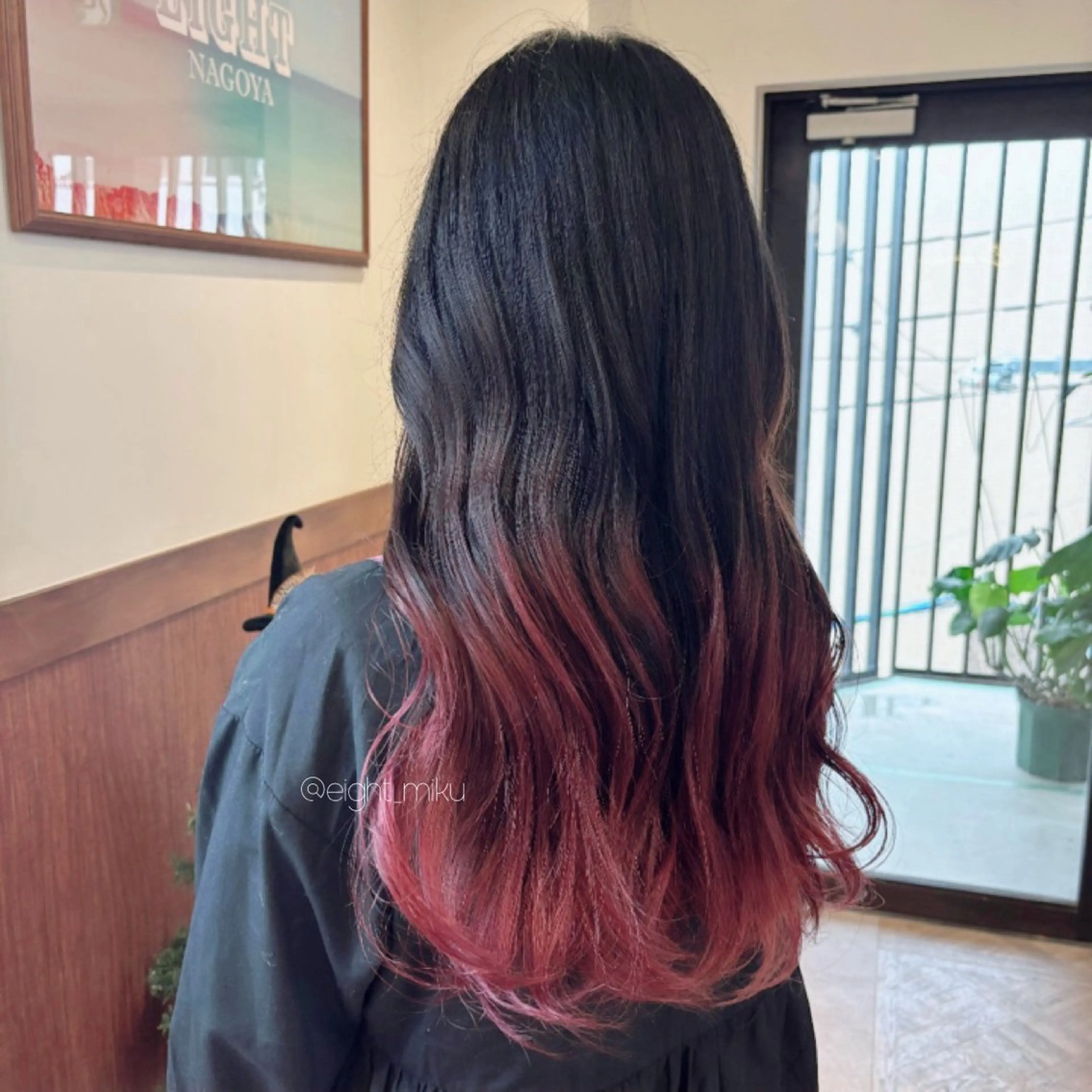 ロング カラー ブリーチ グラデーションカラー ヘアカラー miku🖤名駅￤顔 周り￤ヘアケアのヘアスタイル