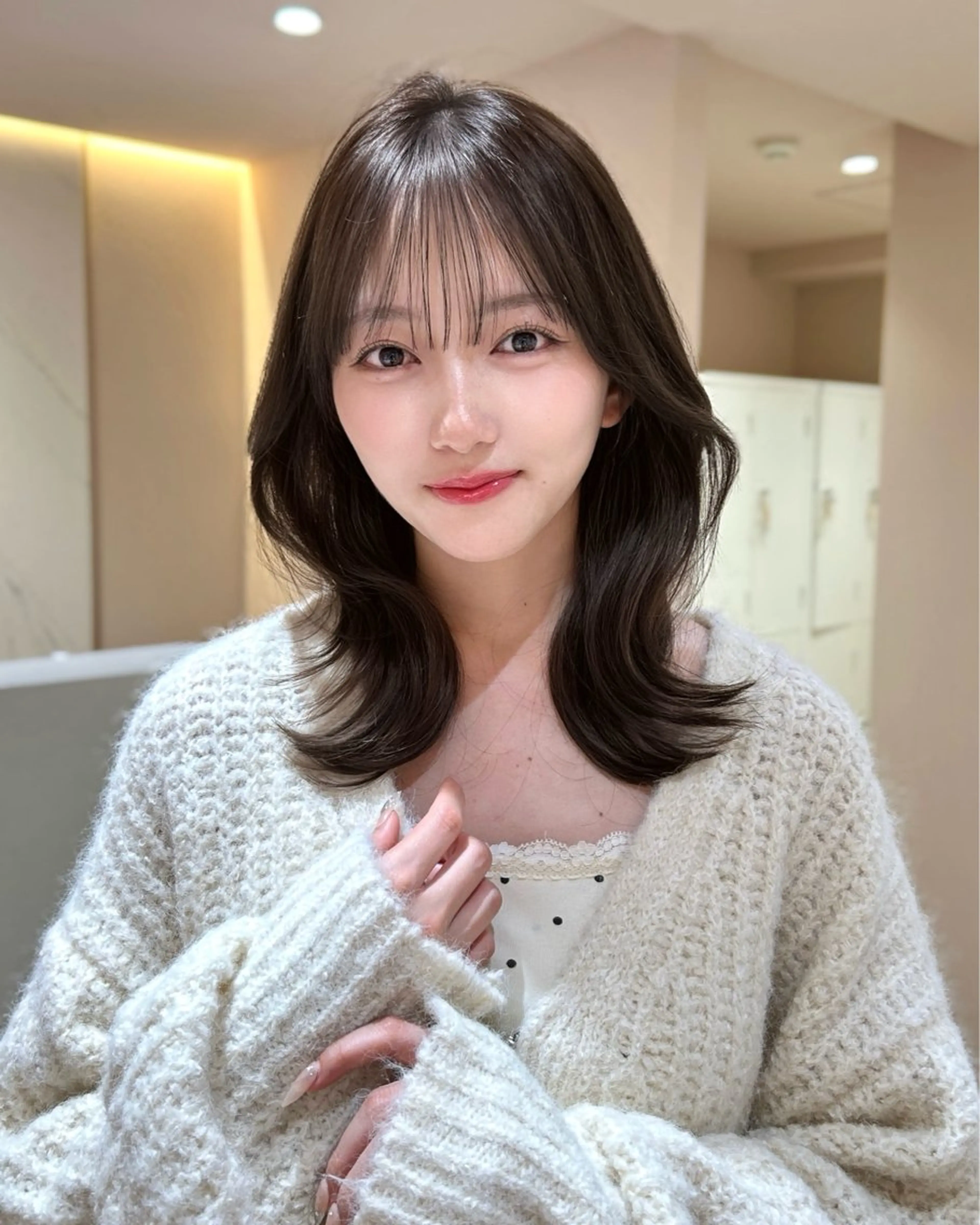 ミディアム ミディアムレイヤー レイヤーカット 【似合わせ特化🌷】 ショート/モカのヘアスタイル