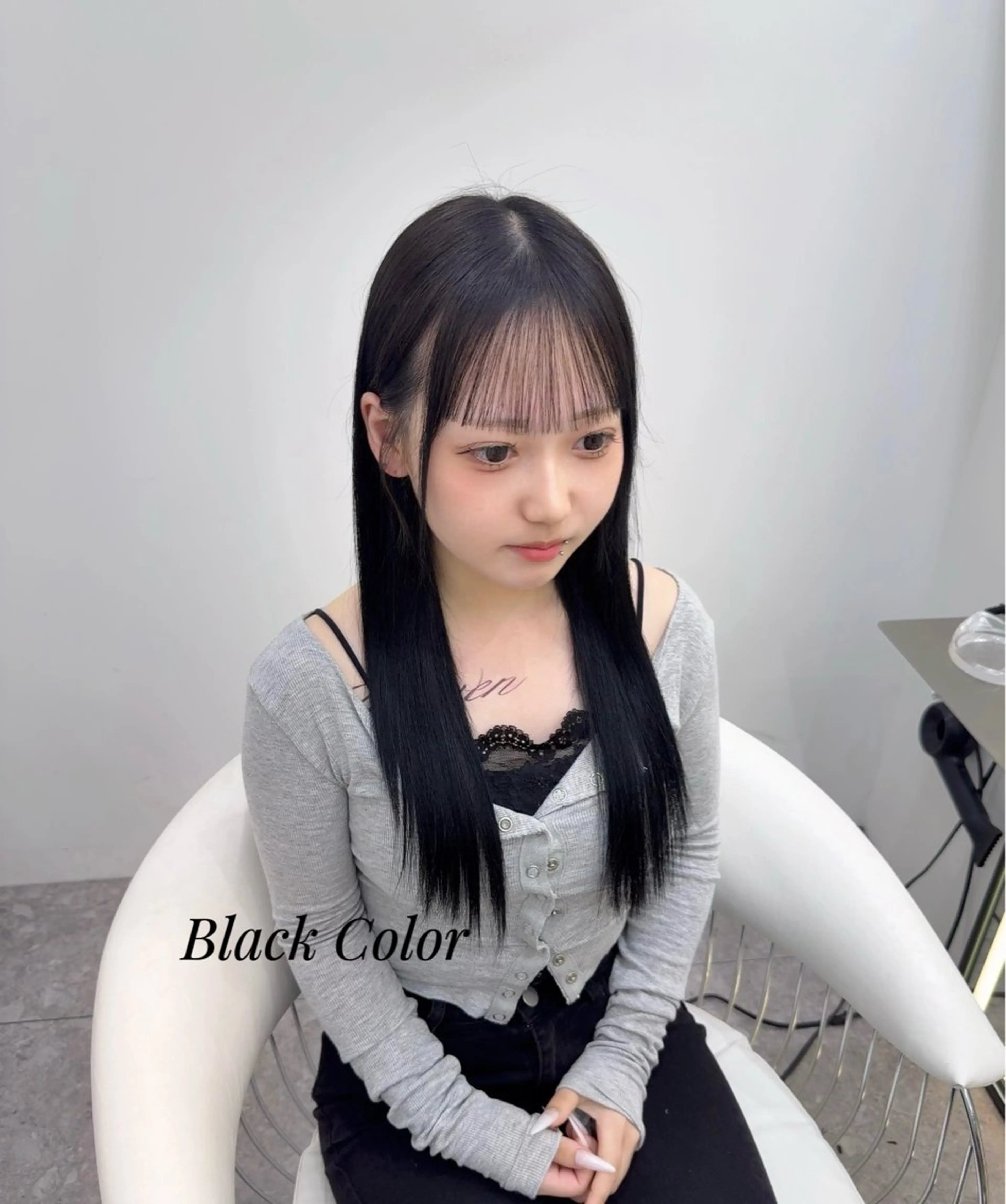 ロング カラー ヘアカラー ひなの艶カラー 髪質改善/新宿のヘアスタイル