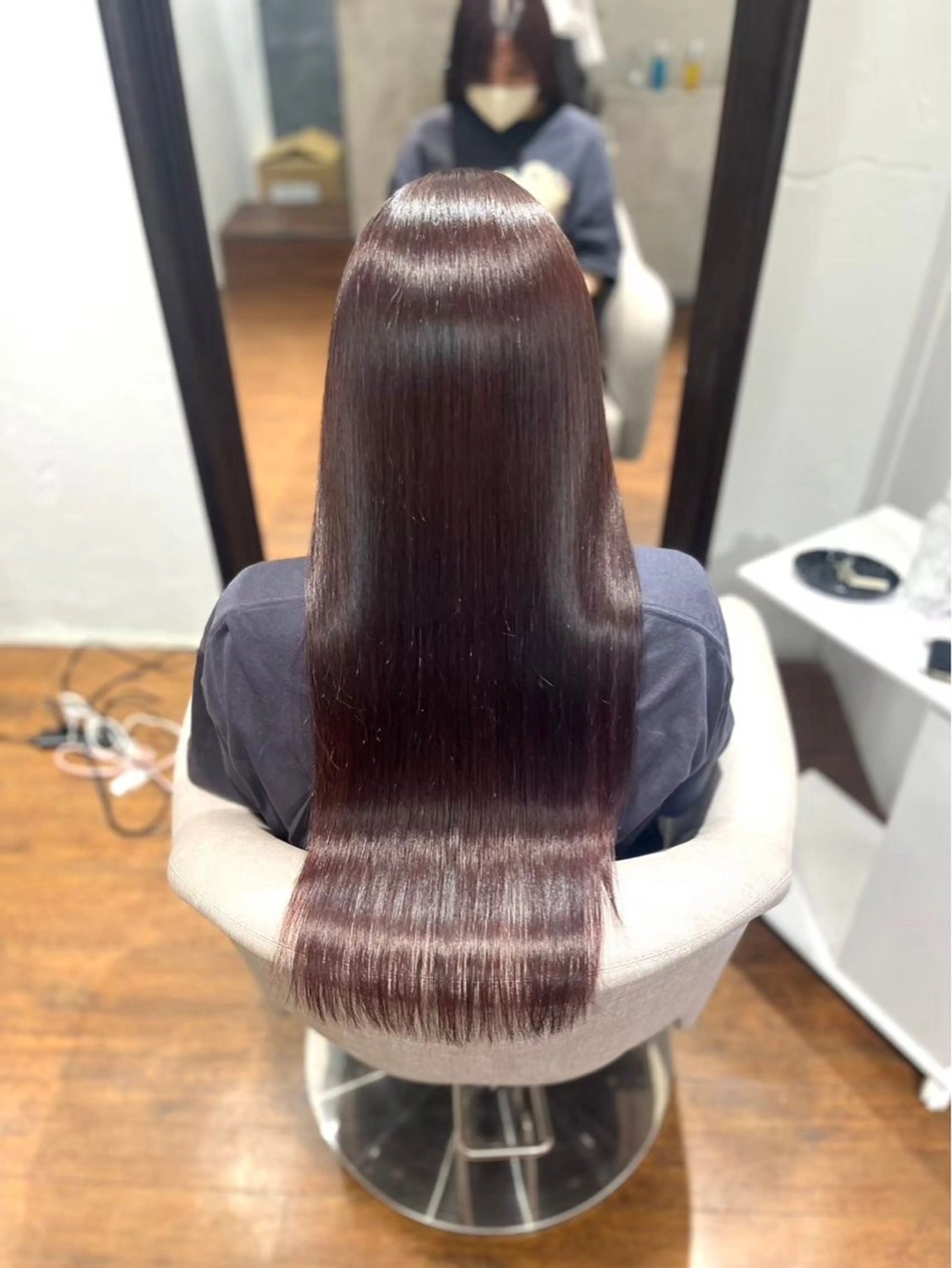 ロング 縮毛矯正 ［Elsa元町］ 城内譲のヘアスタイル