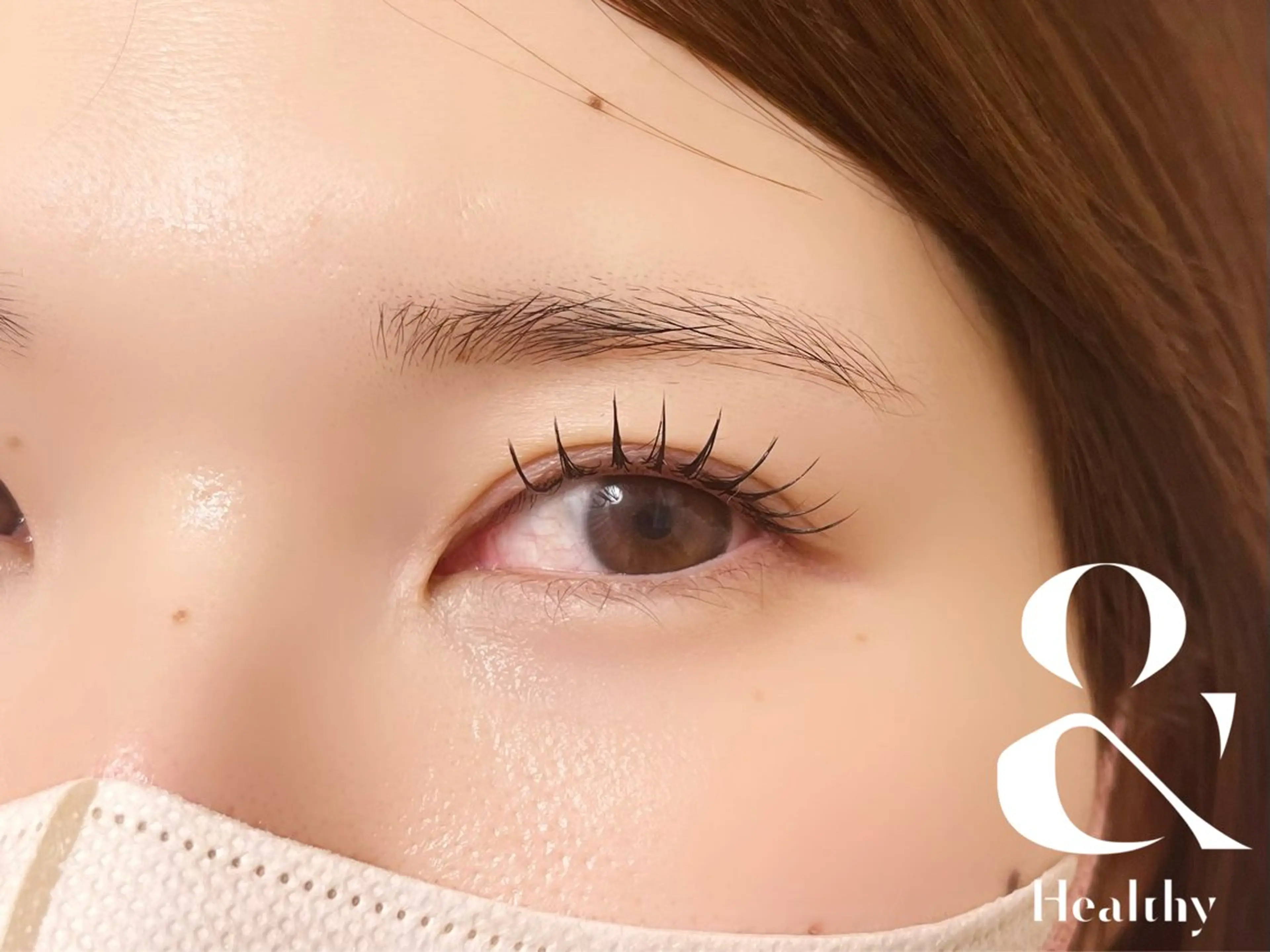 アンドヘルシー【フラットラッシュ＋まつげパーマ】100本の写真