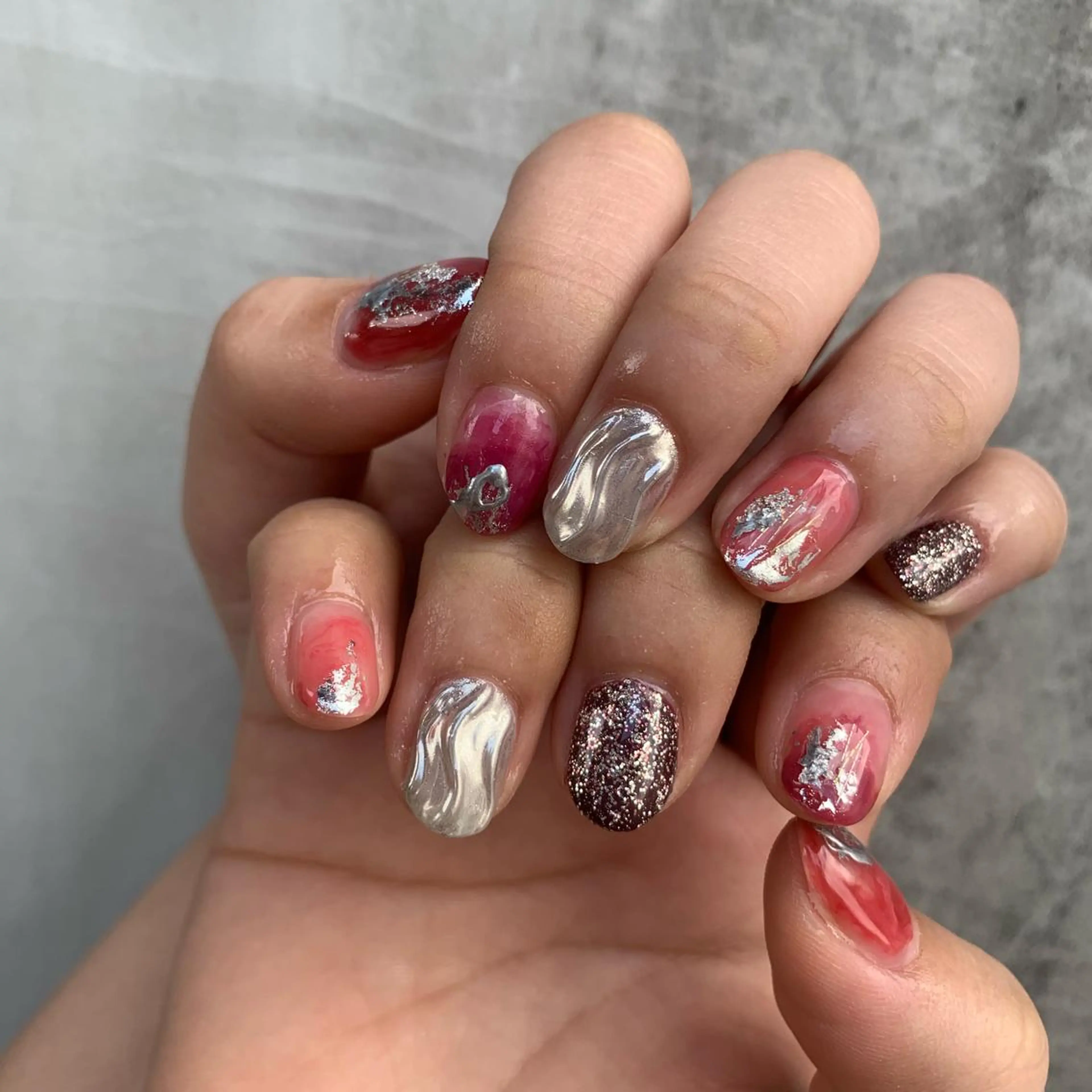 ネイル ジェルネイル ミラーネイル ニュアンスネイル cottynail -miki-のその他イメージ