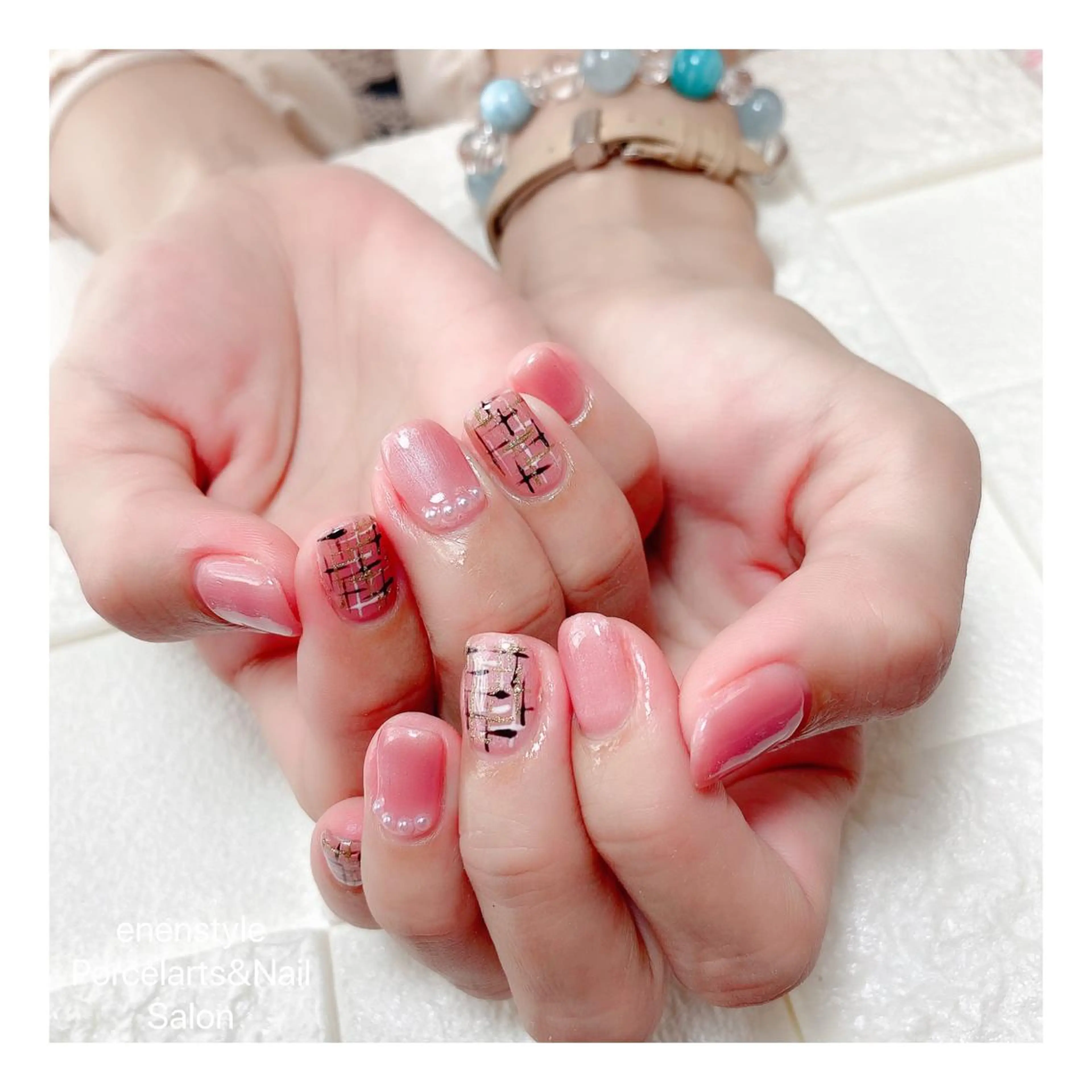 ショート ネイル ハンドネイル 👑enen style👑のネイルデザイン