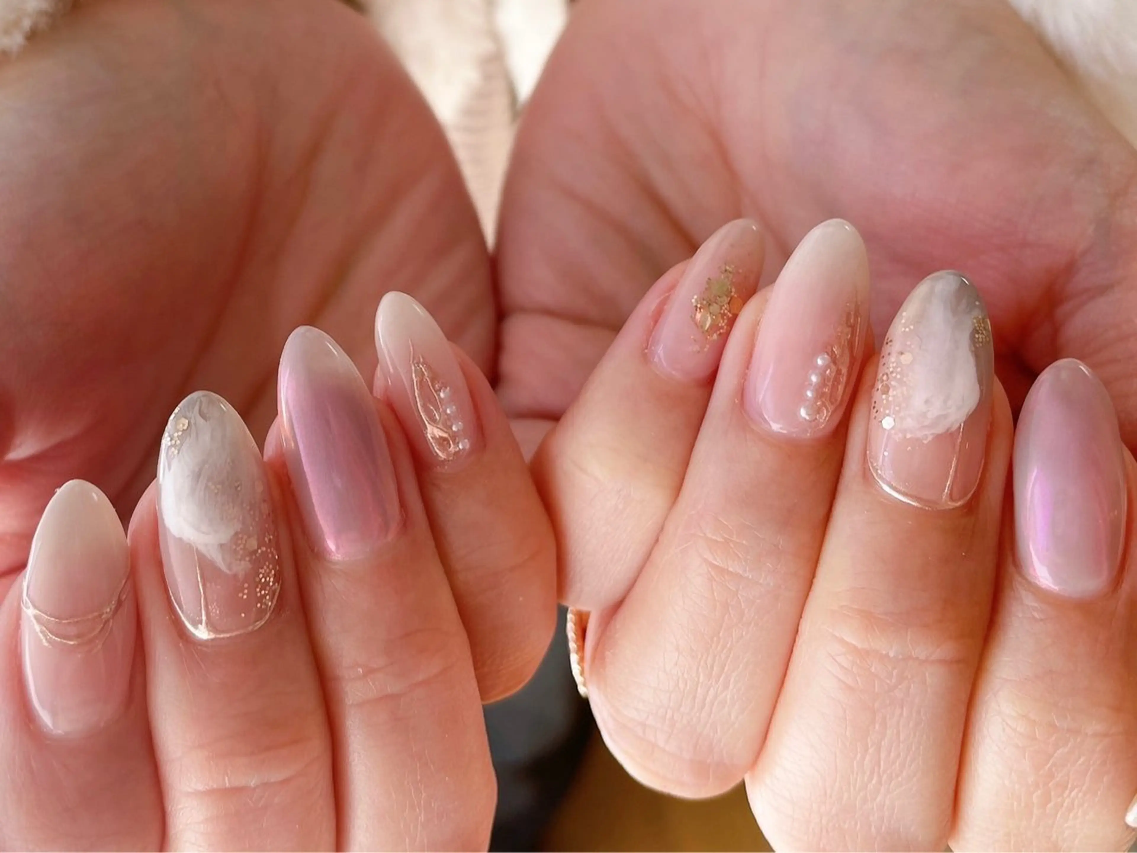 ネイル ジェルネイル 韓国ネイル パラジェル kikinail 溝の口のネイルデザイン