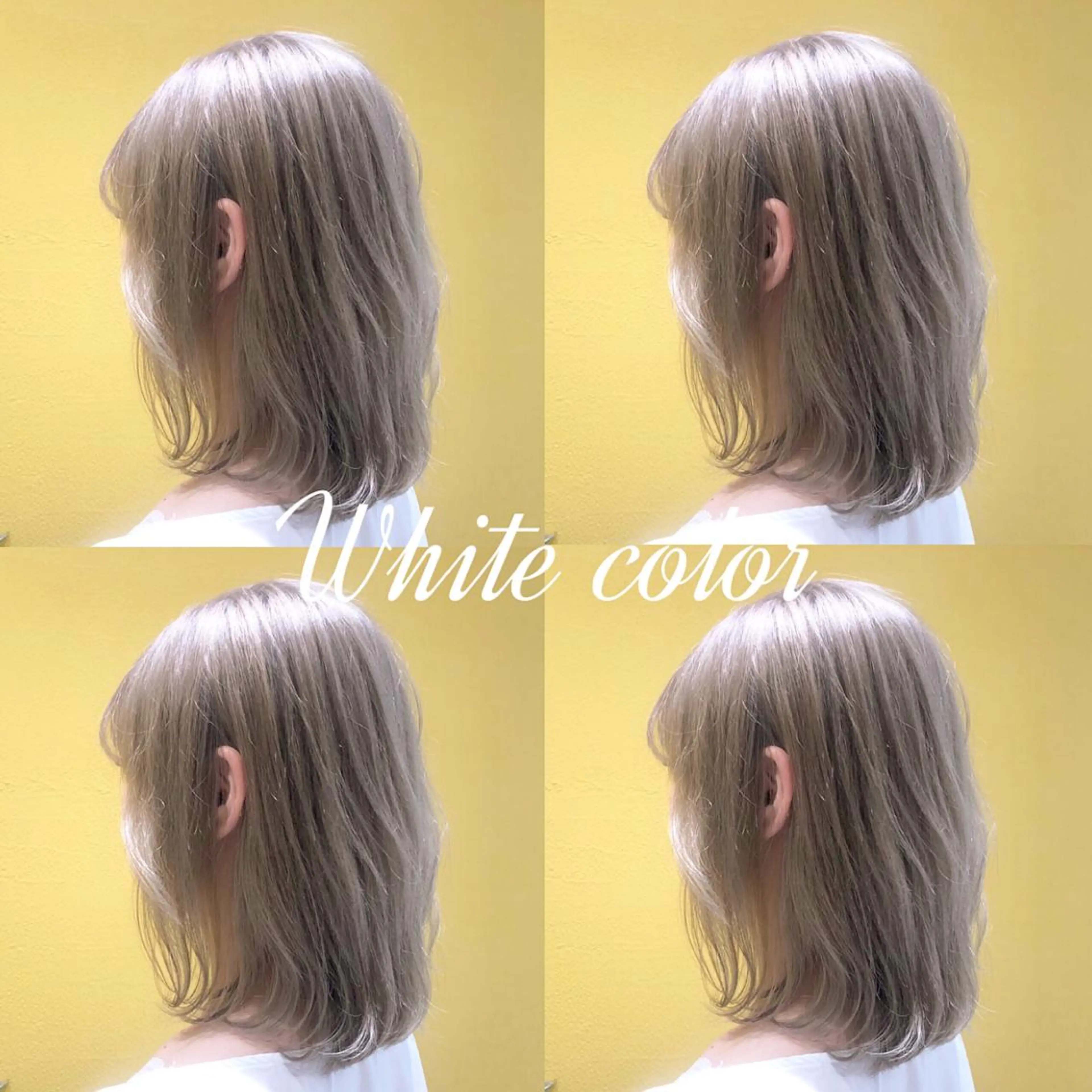 ミディアム カラー ベージュカラー ウルフカット ハッシュカット/七海のヘアスタイル