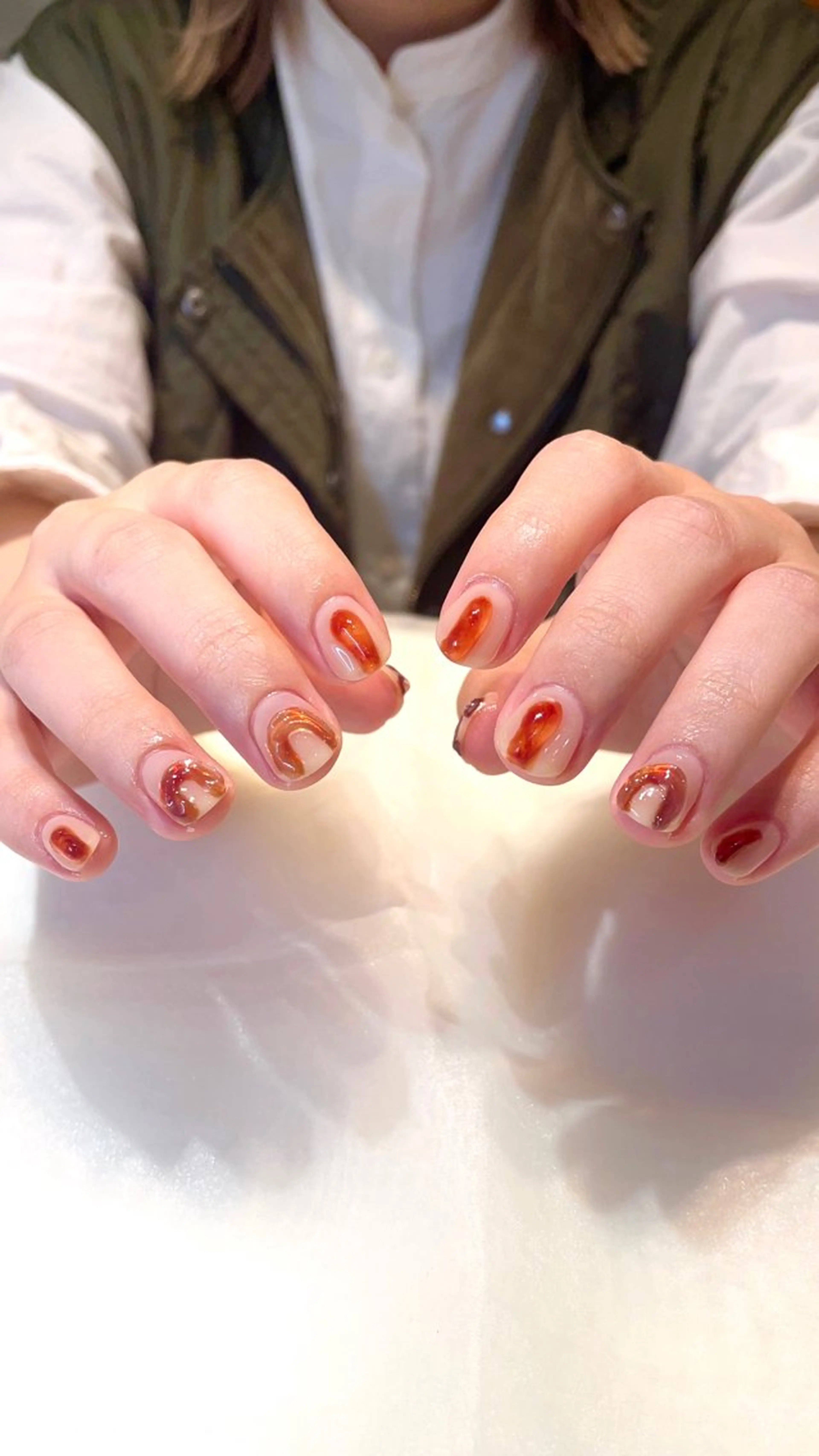 ネイル ハンドネイル 新井 ひなののネイルデザイン