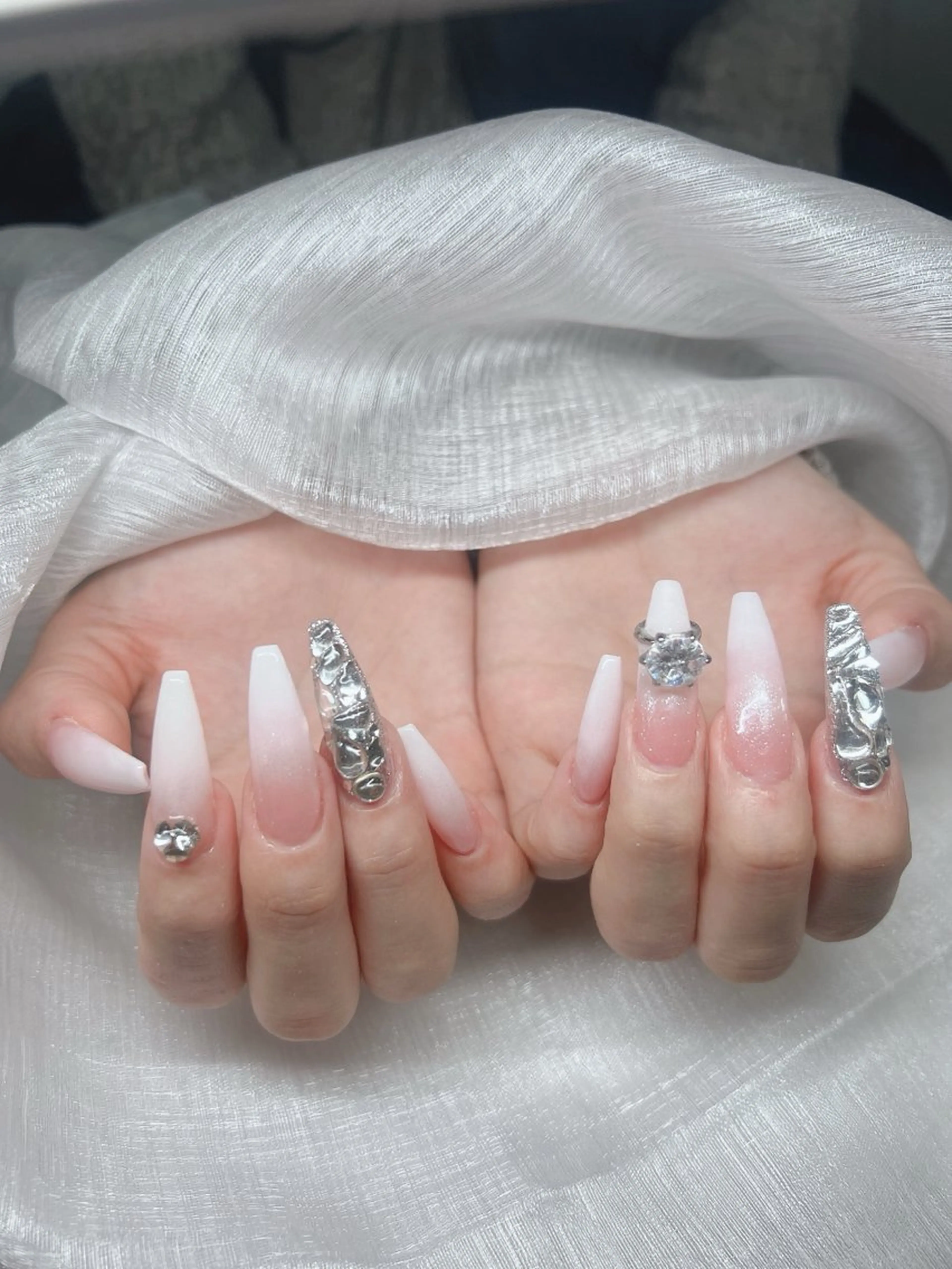 ネイル ハンドネイル Lee Nails チップ長さだし専門店のネイルデザイン