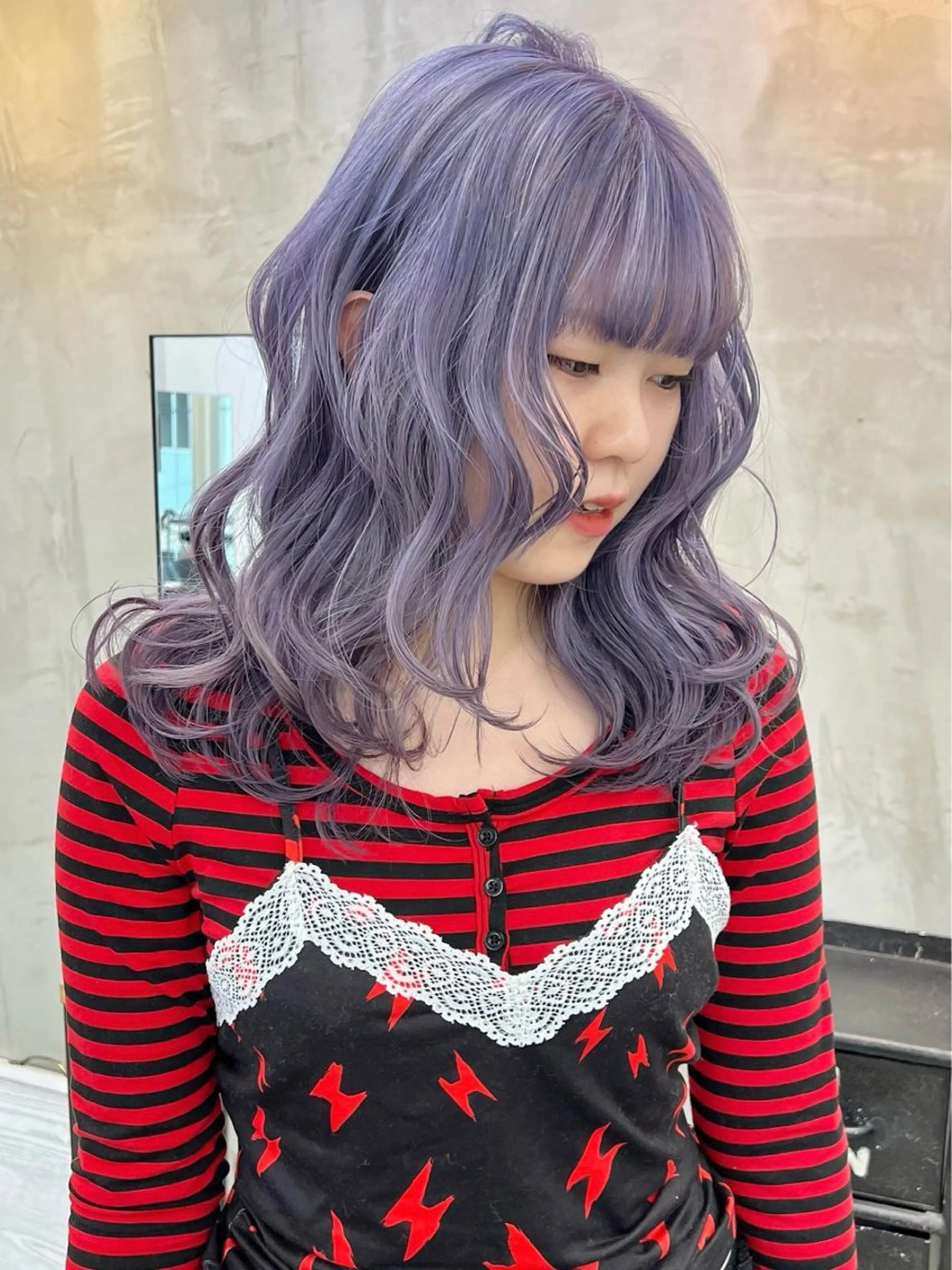 セミロング ヘアカラー 暖色カラー/レイヤー カット☁️MEI☁️のヘアスタイル