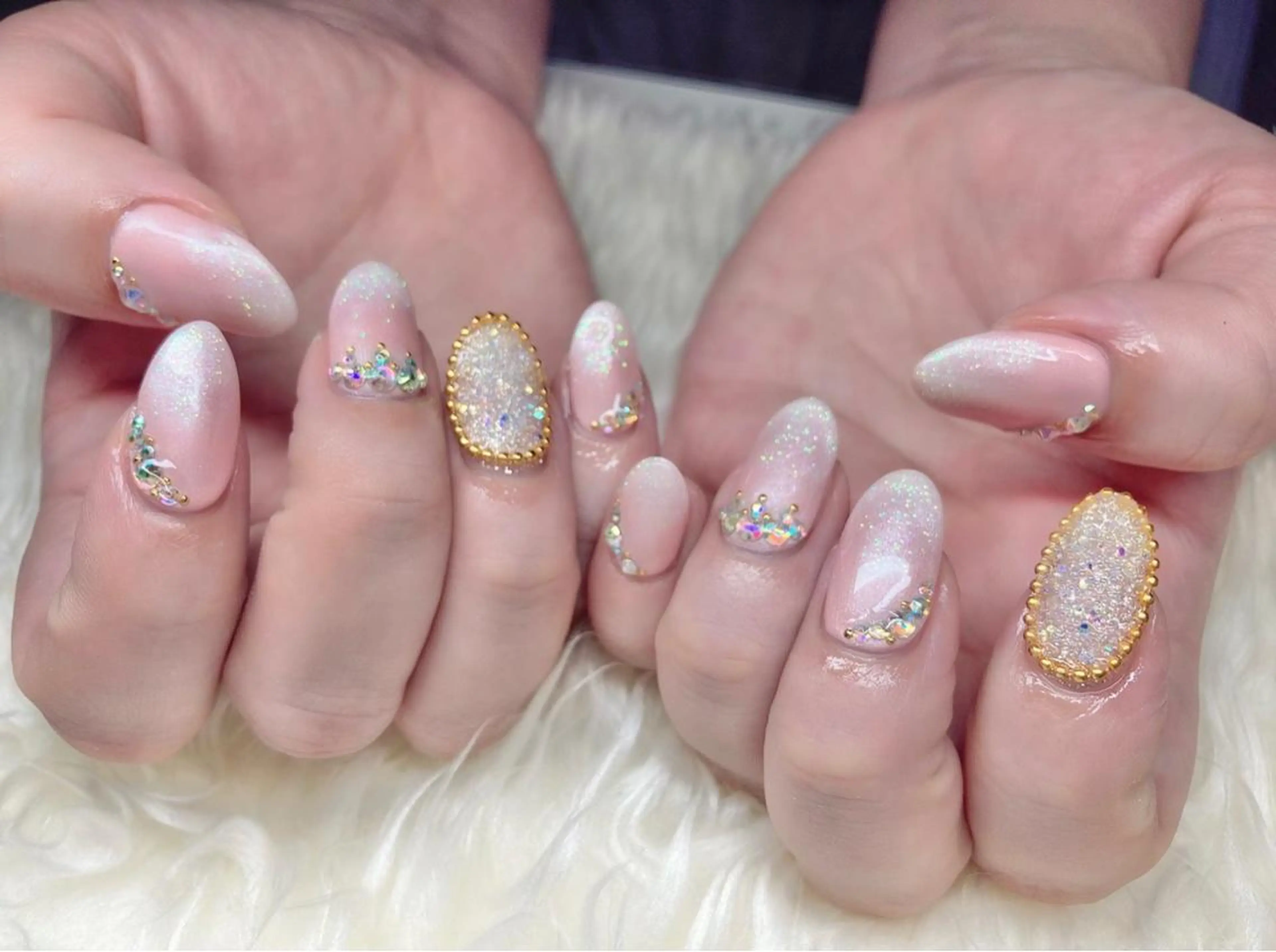 ネイル 長さ出し ジェルネイル 韓国ネイル マグネットネイル 持ち込み ハンドネイル Nail&eye Belire 新宿のネイルデザイン