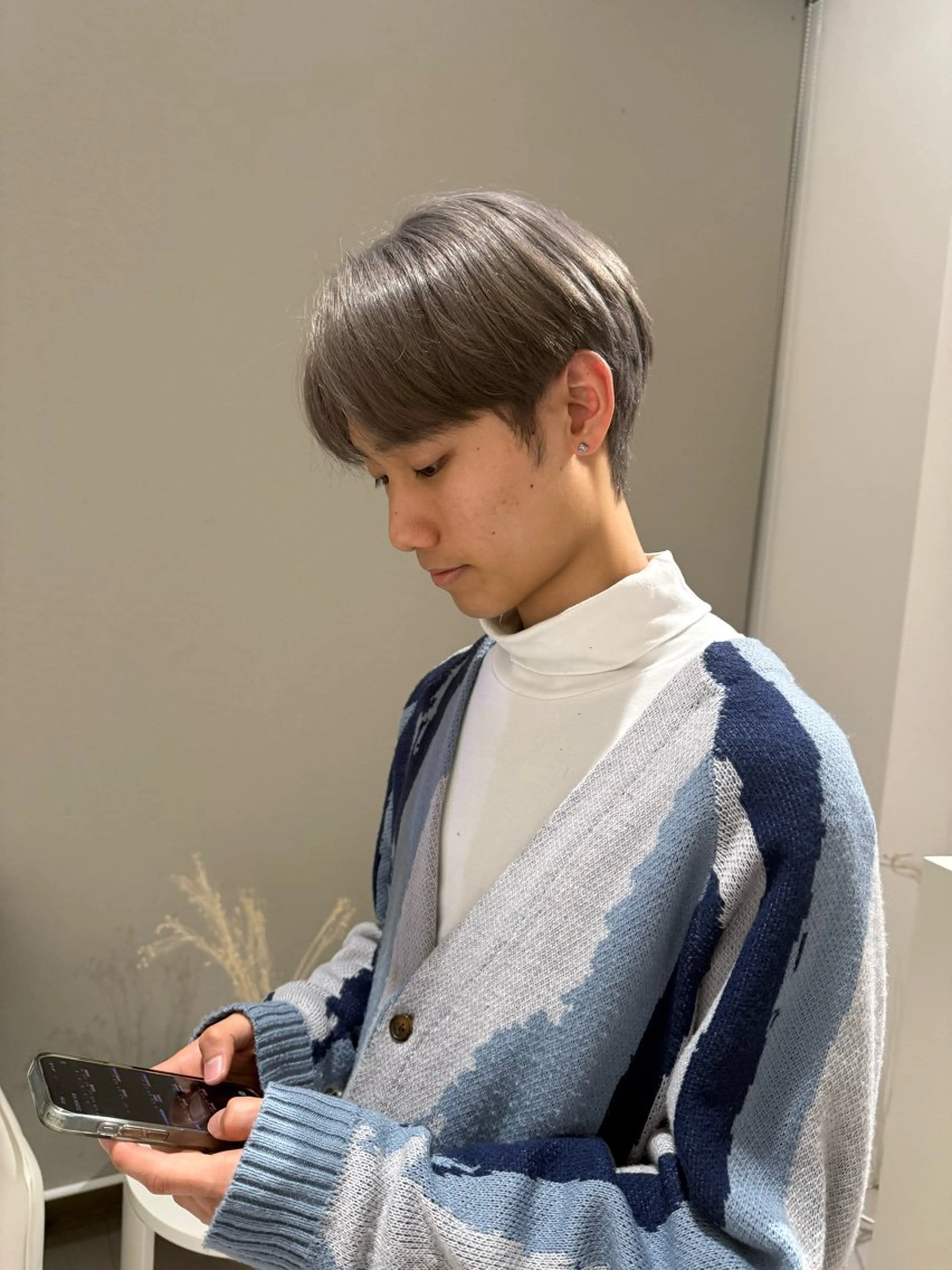 カラー メンズ ヘアカラー ショート/レイヤー 高野菜瑠のヘアスタイル