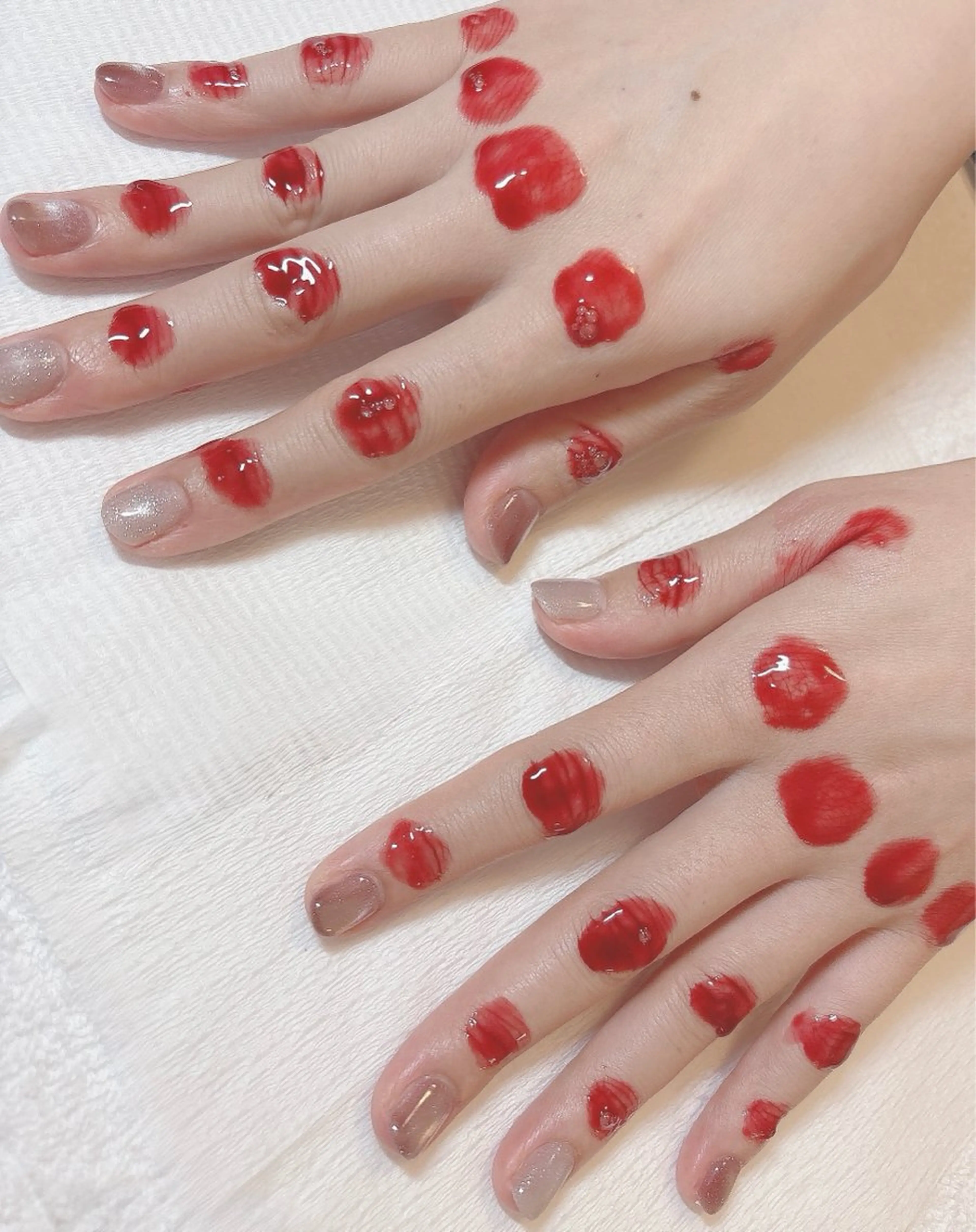 ハンドケア non nail ⭐︎のネイルデザイン