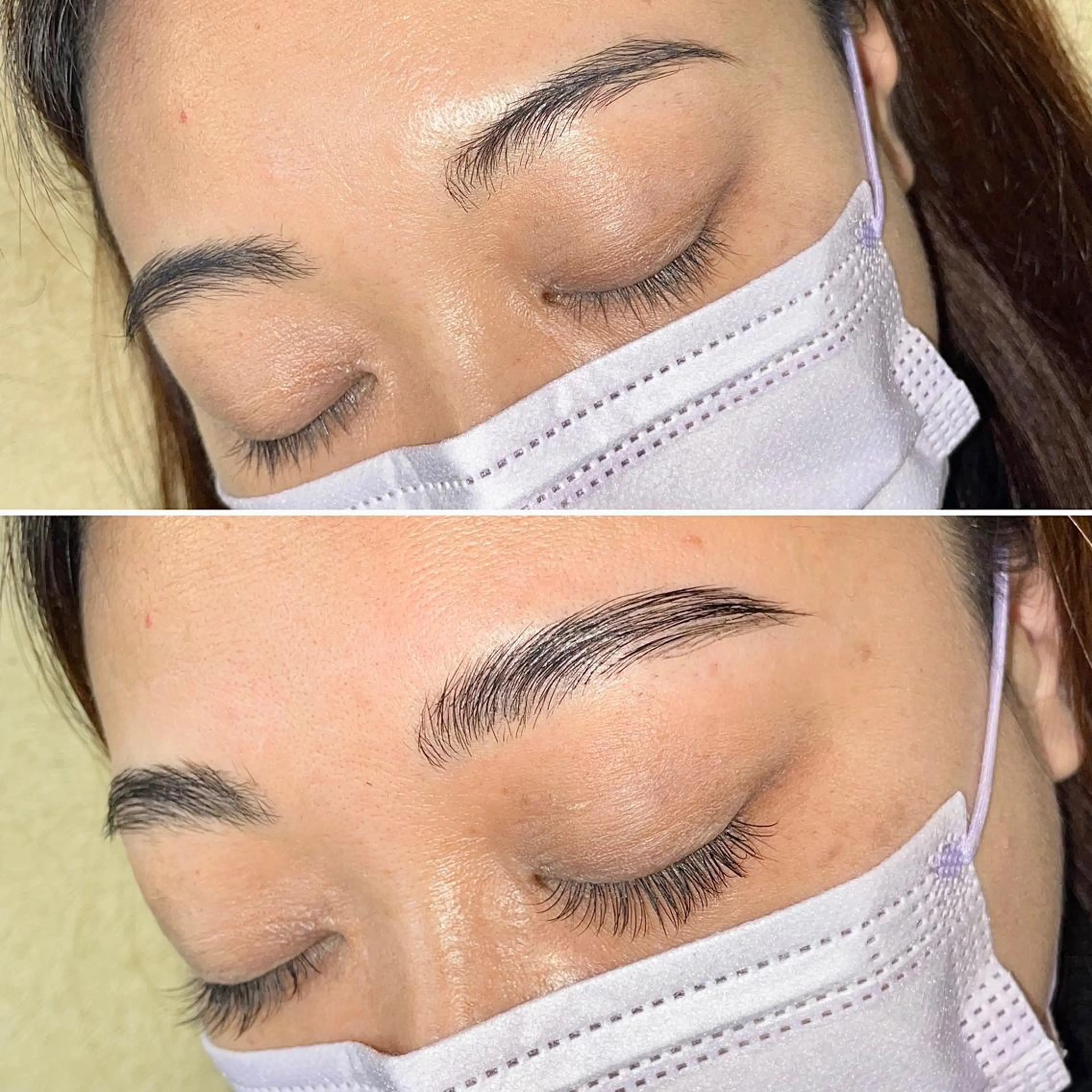 マツエク・マツパ アイブロウ ハリウッドブロウリフト フラットラッシュ Felice AYAのマツエク・マツパデザイン