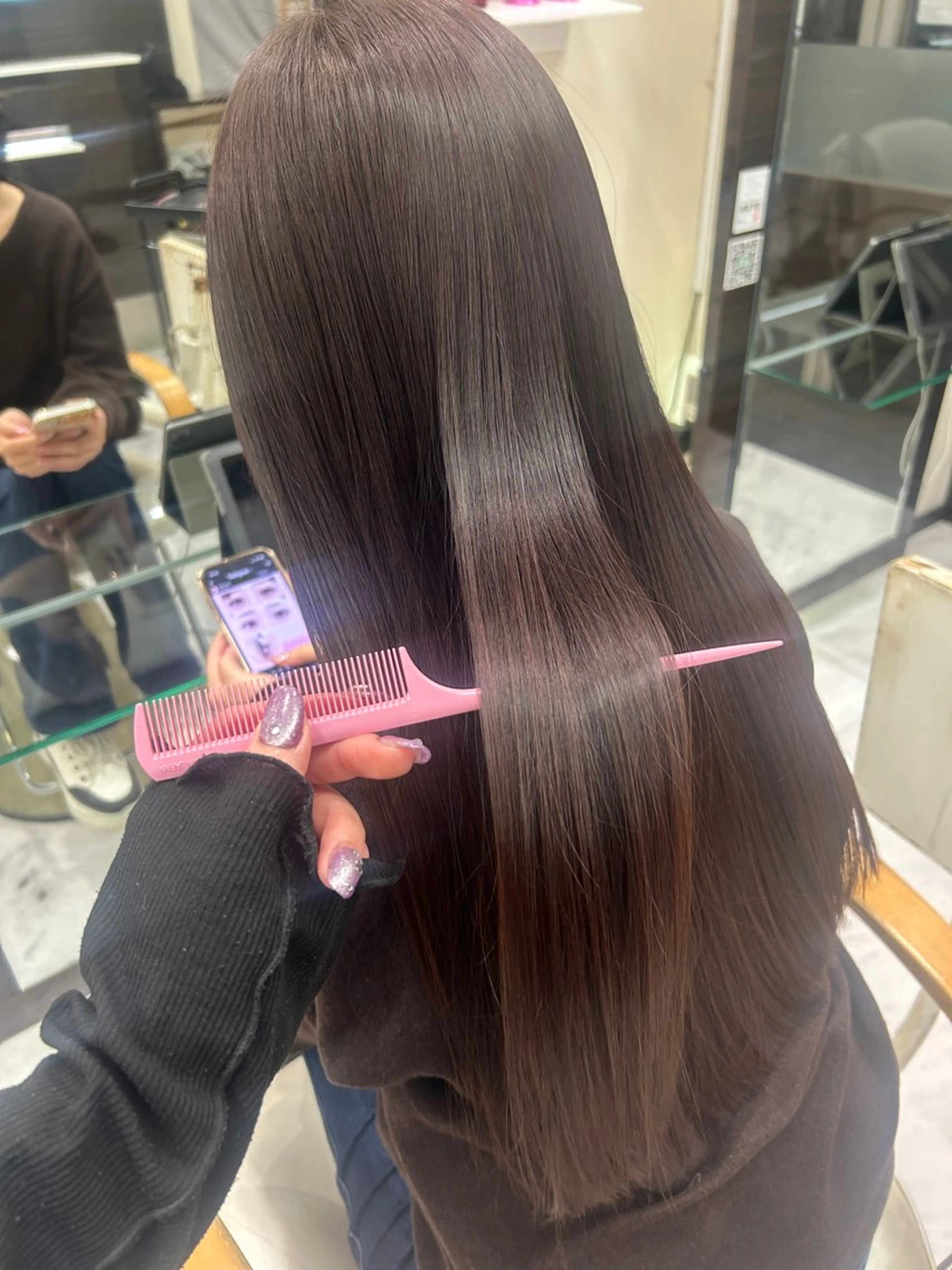 ロング カラー 髪質改善 カット ヘアカラー トリートメント 🍊小川実里🍊 /カラーレイヤーのヘアスタイル