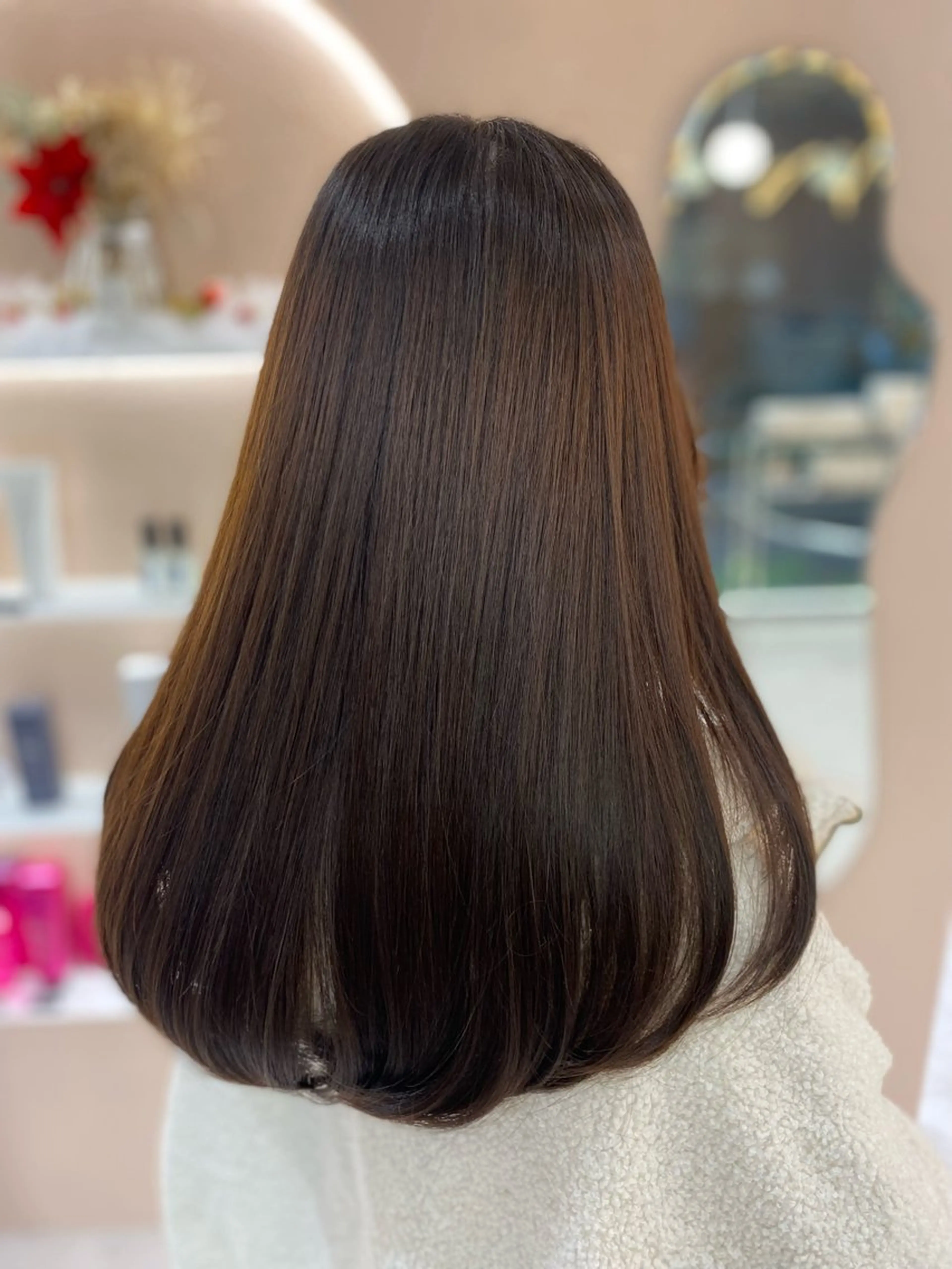 カット+アリミノケアカラー+超音波アイロン付きTOKIOトリートメント⛄️の写真