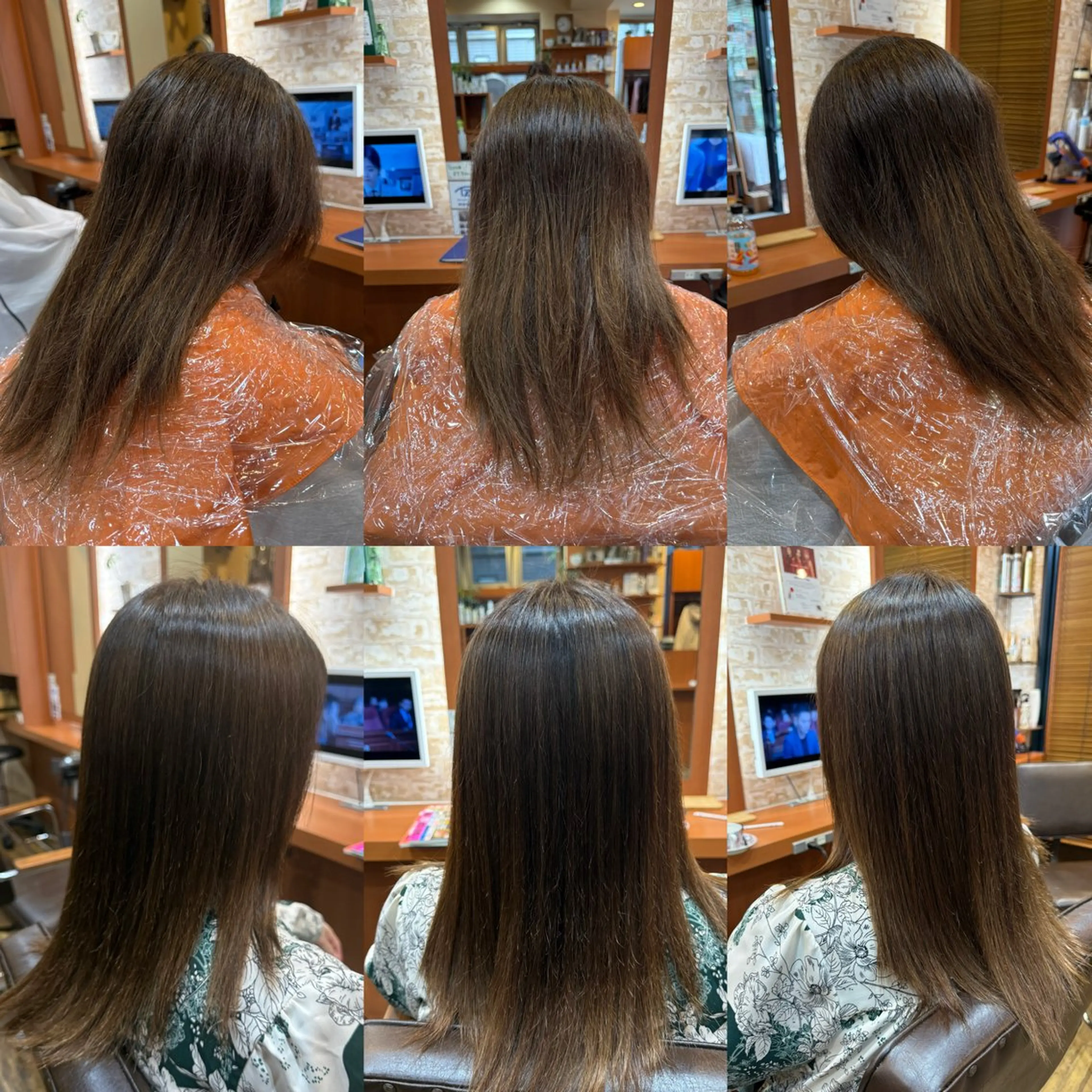 ロング 縮毛矯正 山口 博司のヘアスタイル