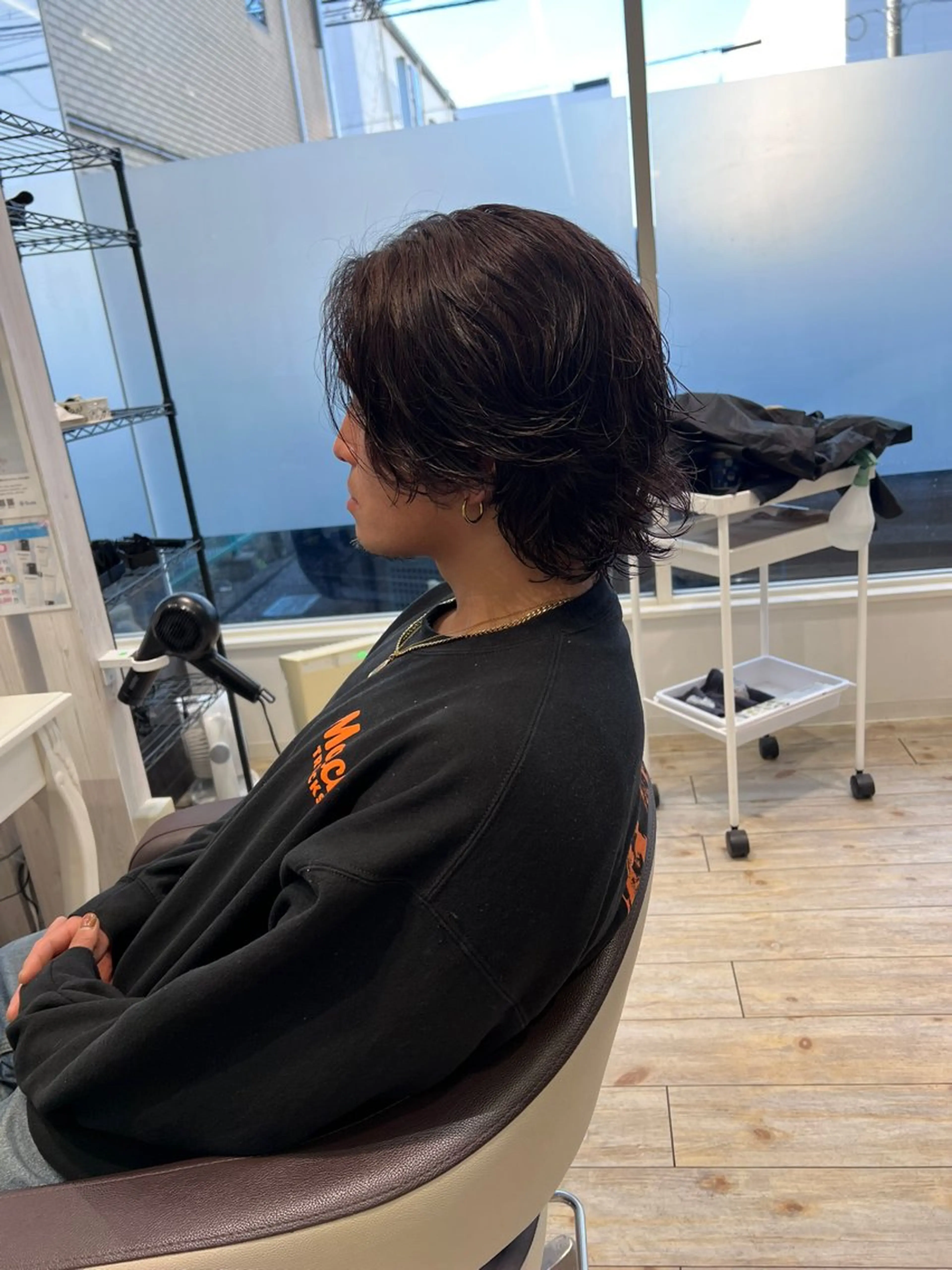 ミディアム カット パーマ ☘️Garden 石栗一樹☘️のヘアスタイル