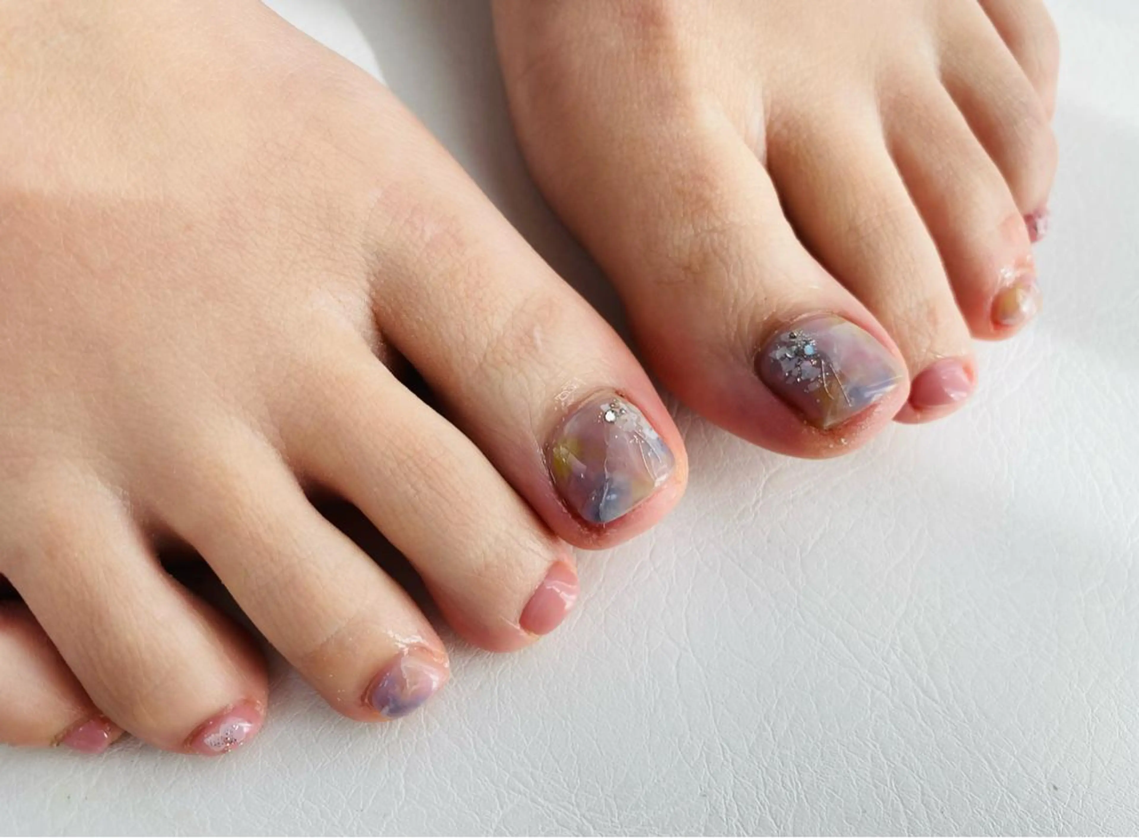 ネイル フットネイル Mana‪ ‪·͜· ❤︎‬のネイルデザイン