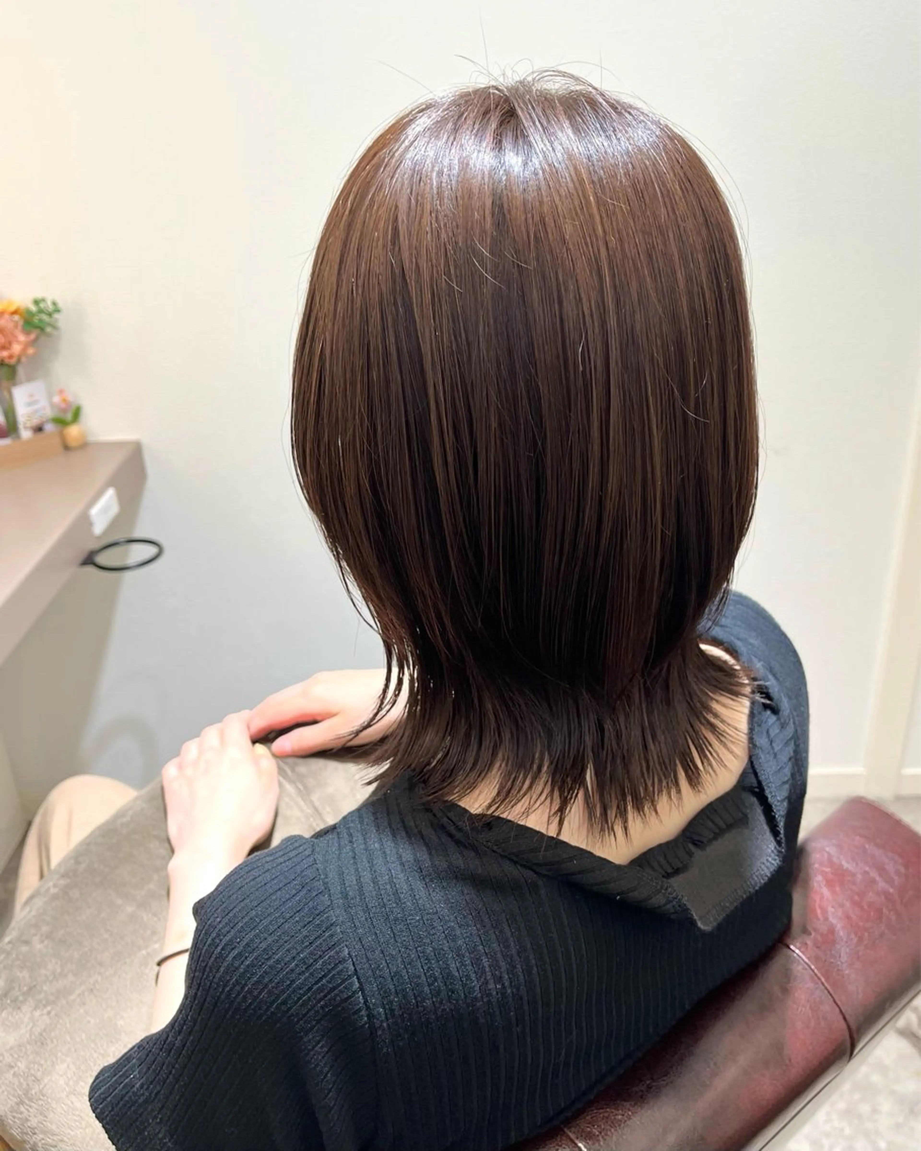 ミディアム トリートメント カット ヘアカラー トリートメント 堀越 エリのヘアスタイル