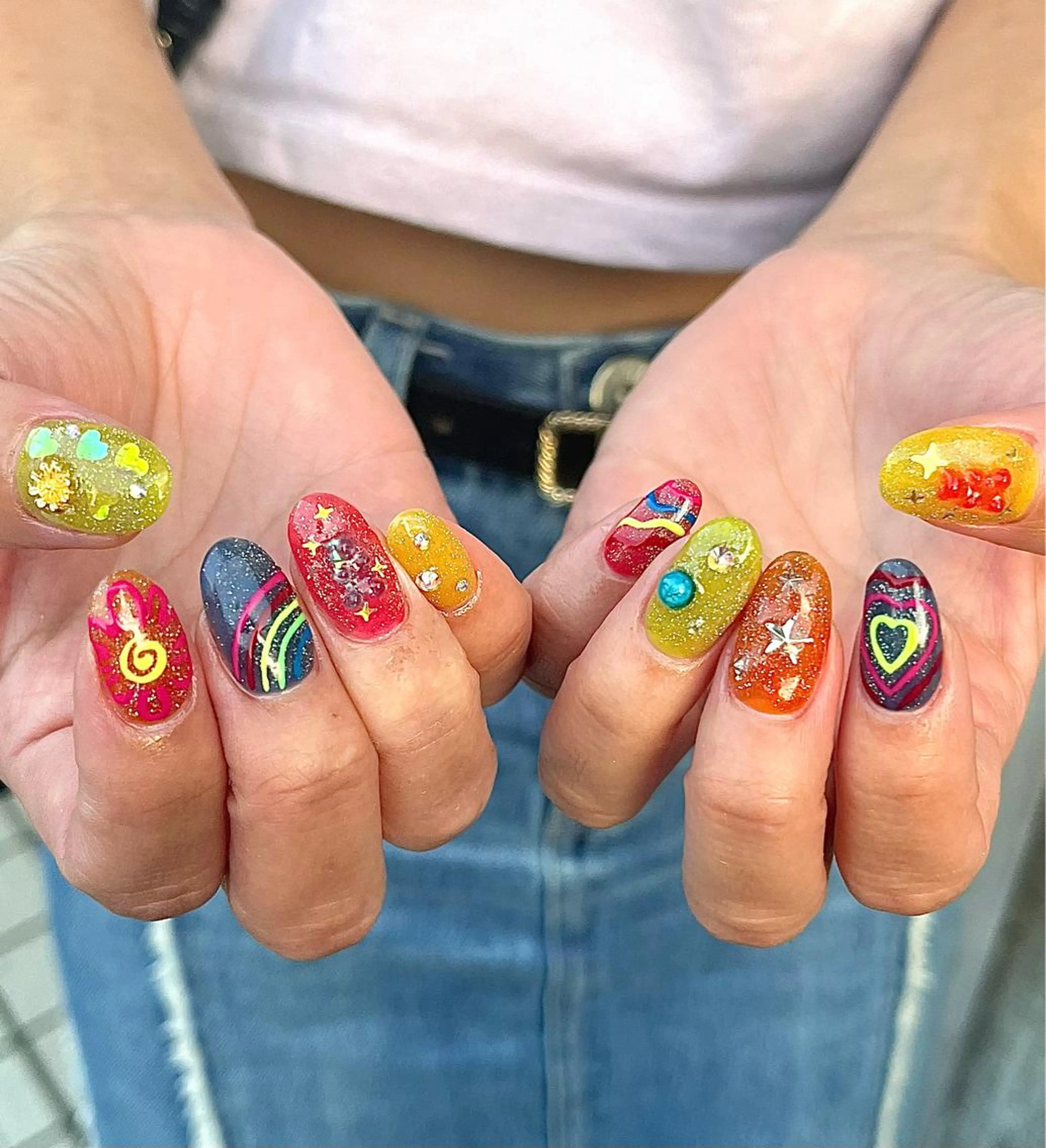 ネイル フラッシュネイル キラキラネイル ハンドネイル フットネイル para ☀︎ sol by BECK所属・Para Sol nail　Maoのネイルデザイン