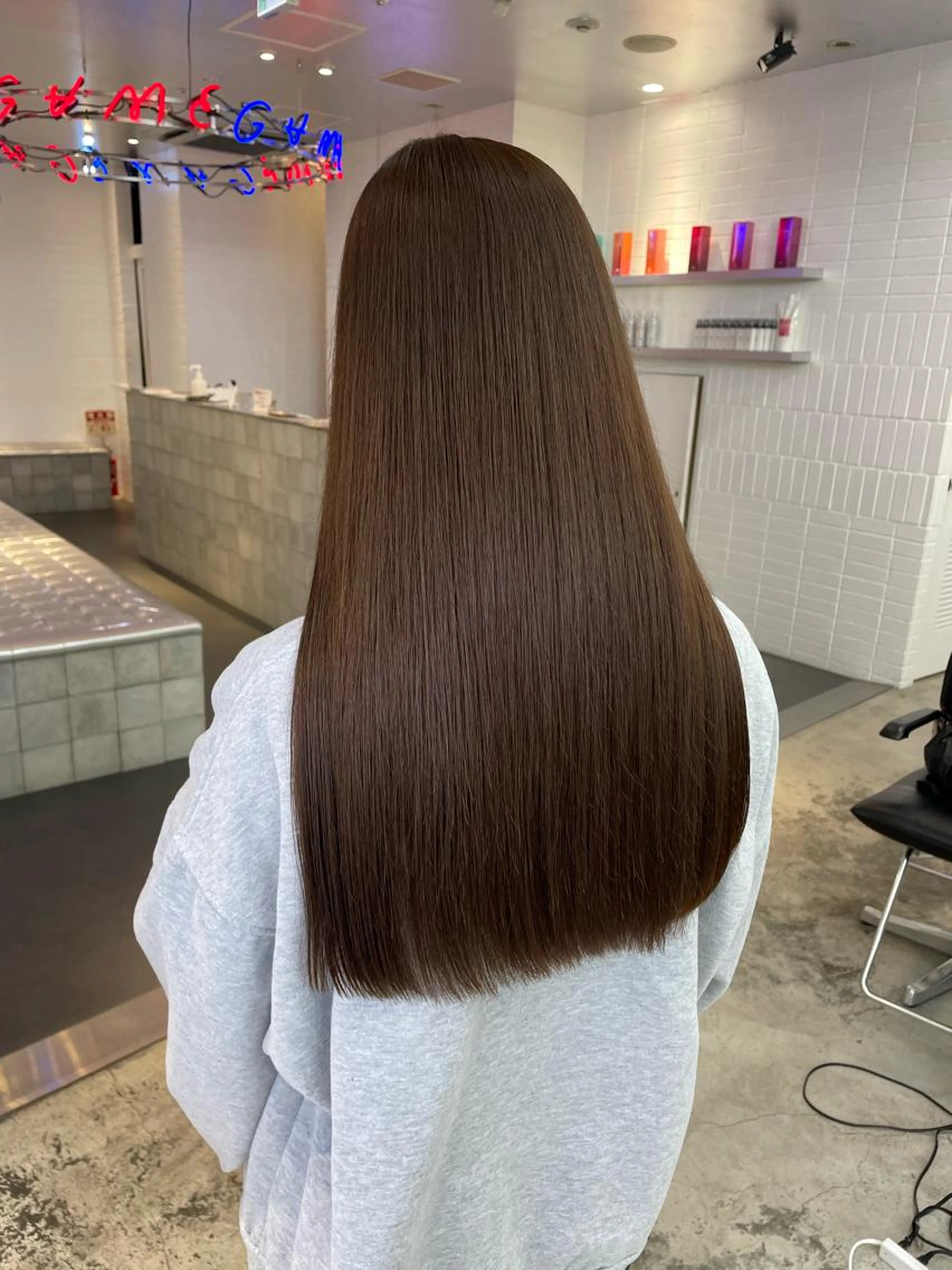 ✨️🩵艶髪🩵✨️艶髪ワンカラー＋トリートメントの写真