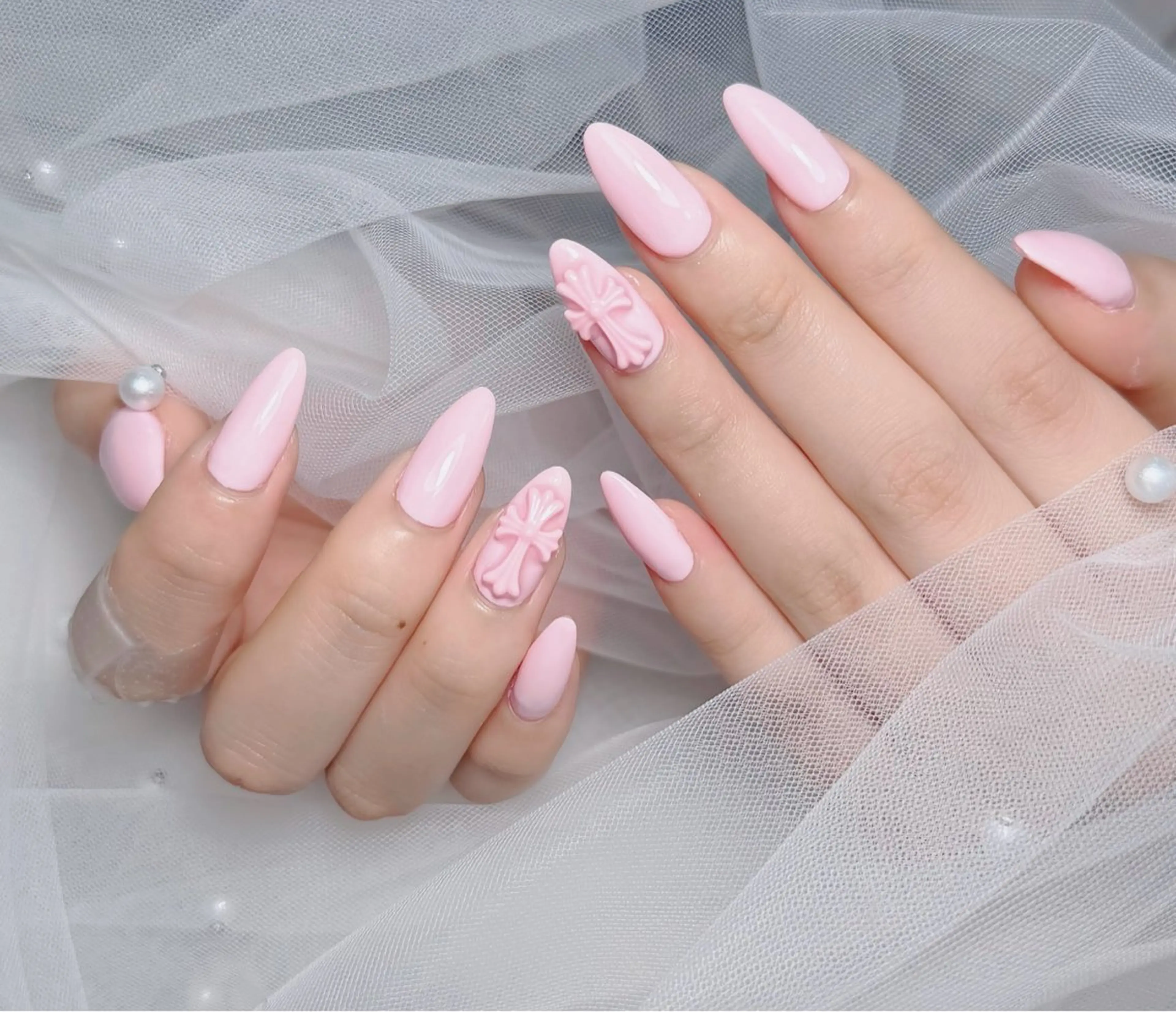 ネイル アートネイル 韓国ネイル 持ち込み ワンホンネイル ハンドネイル Lenie Nail Salonのネイルデザイン