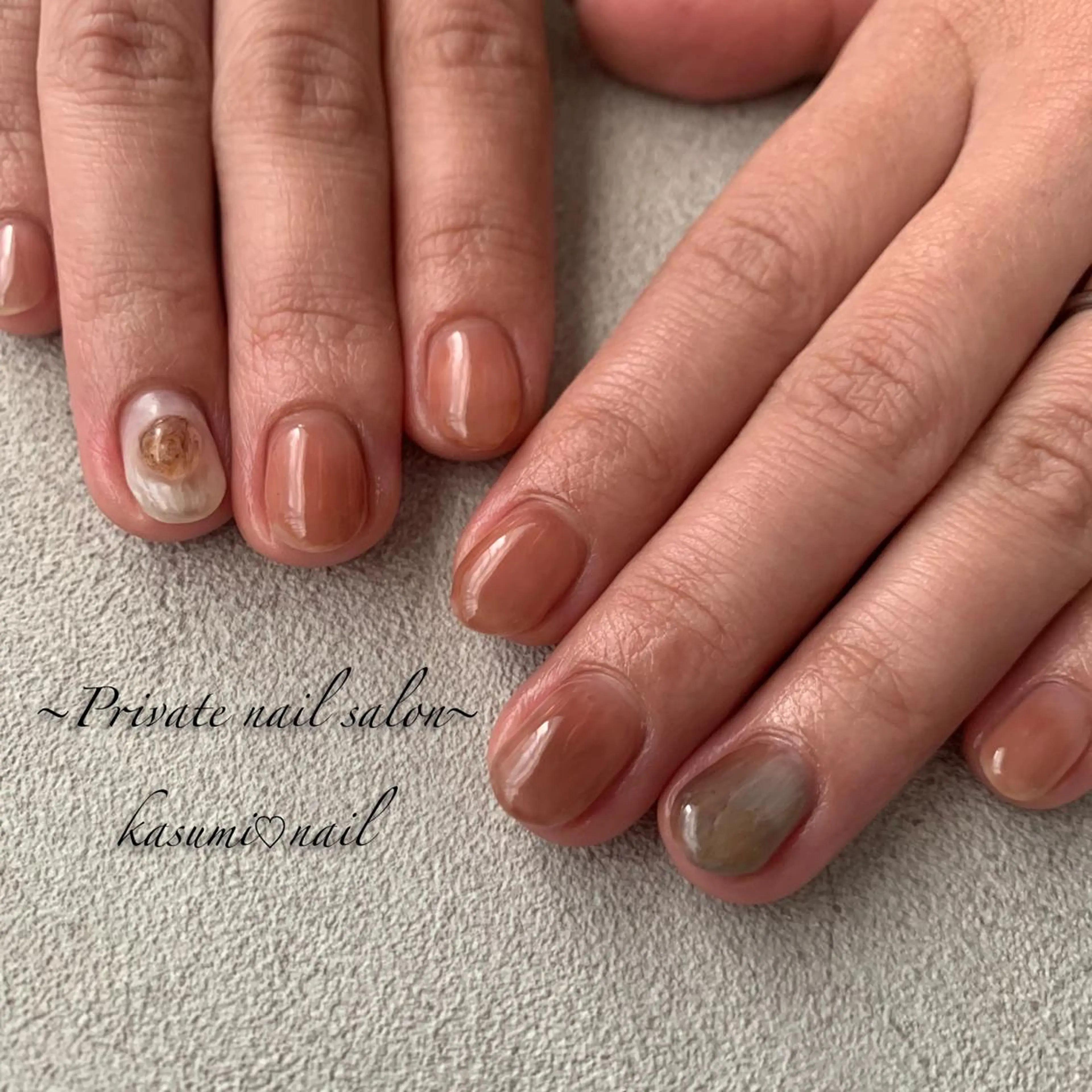 ネイル マグネットネイル ミラーネイル ニュアンスネイル 春ネイル KASUMI♡ Nailのネイルデザイン