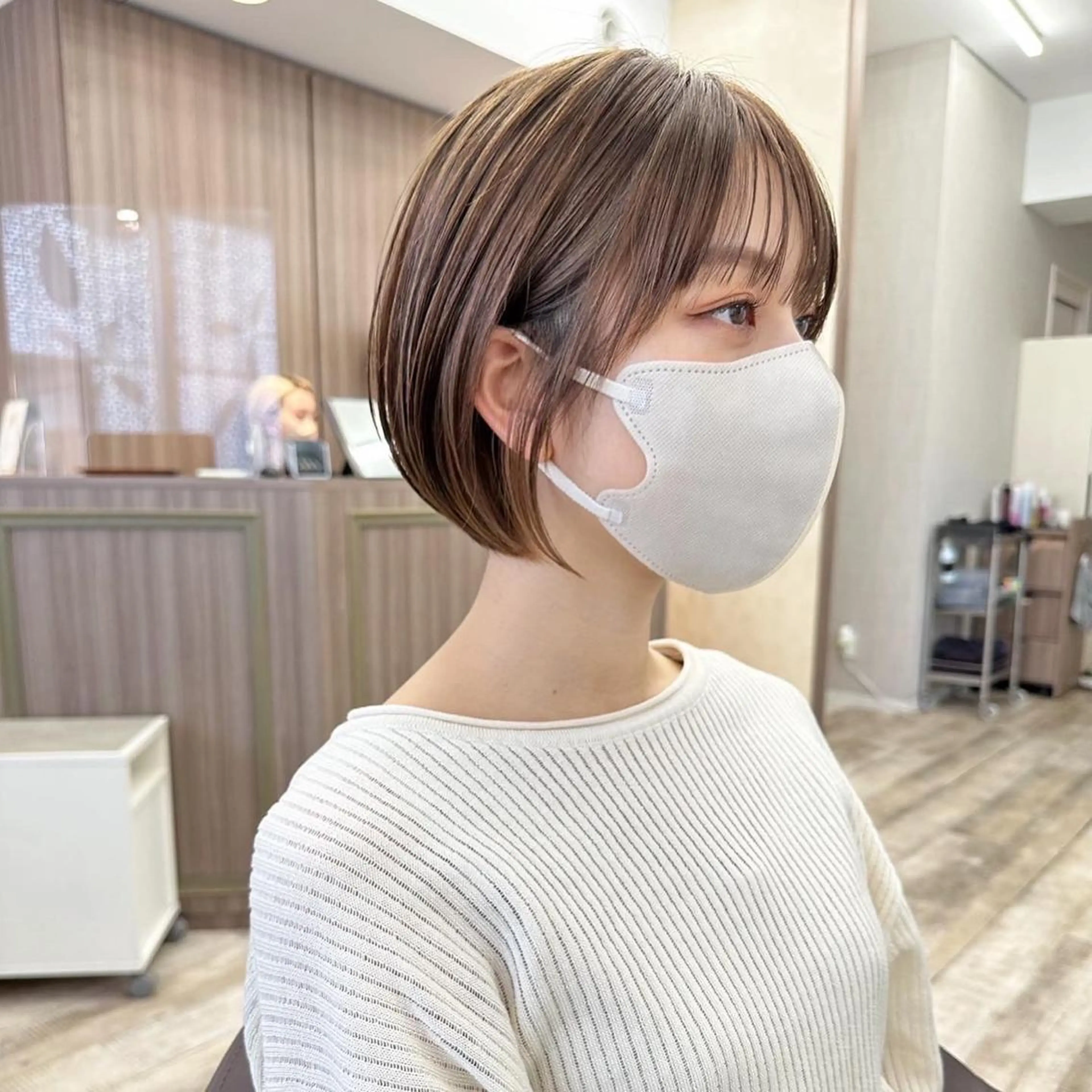 ショート カラー ショートボブ ボブ 似合わせカット ショートヘア 小顔カット タキガミ ジョウジのヘアスタイル