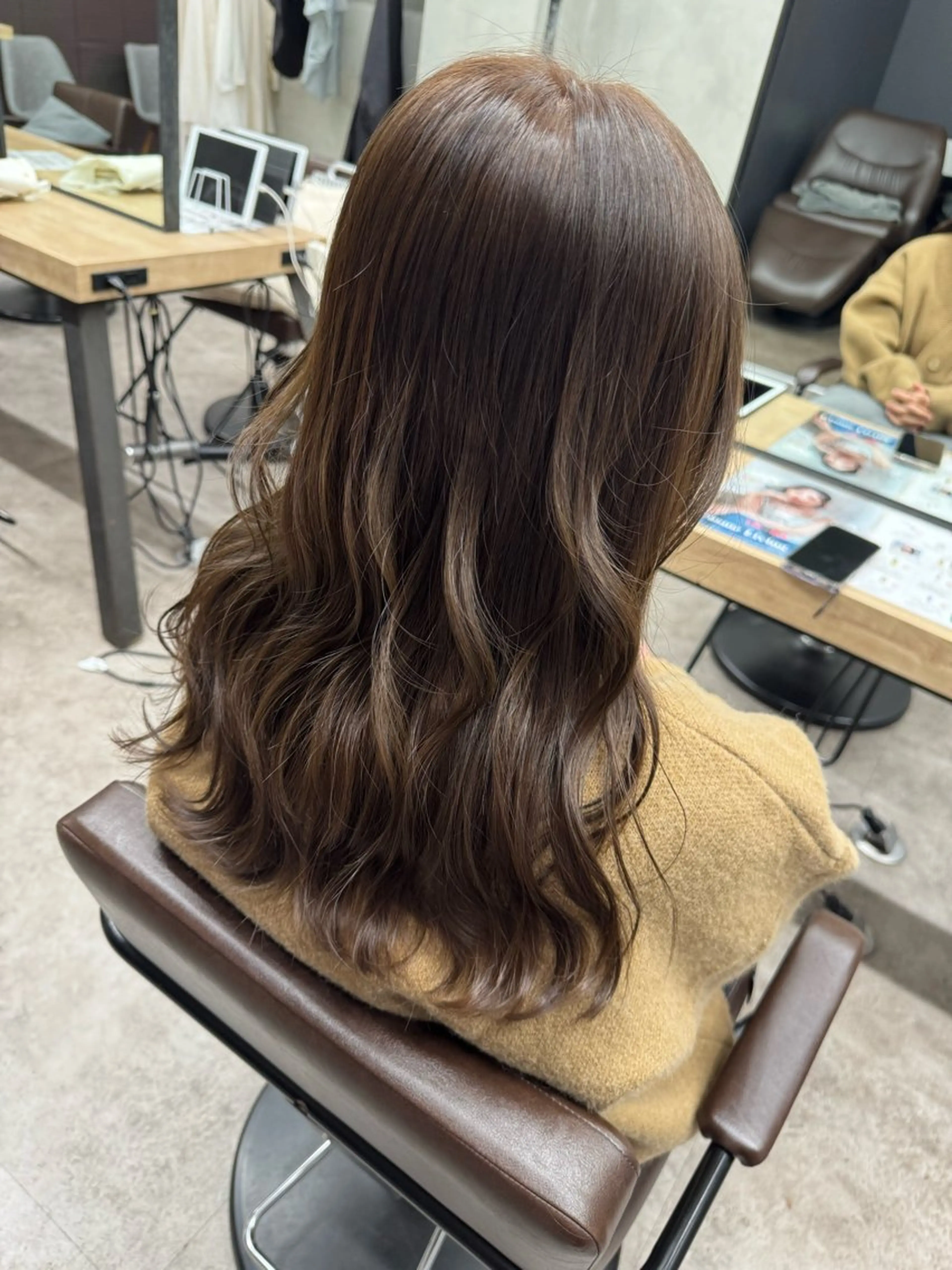 セミロング ヘアカラー トリートメント 💫きたはら りおん💫のヘアスタイル