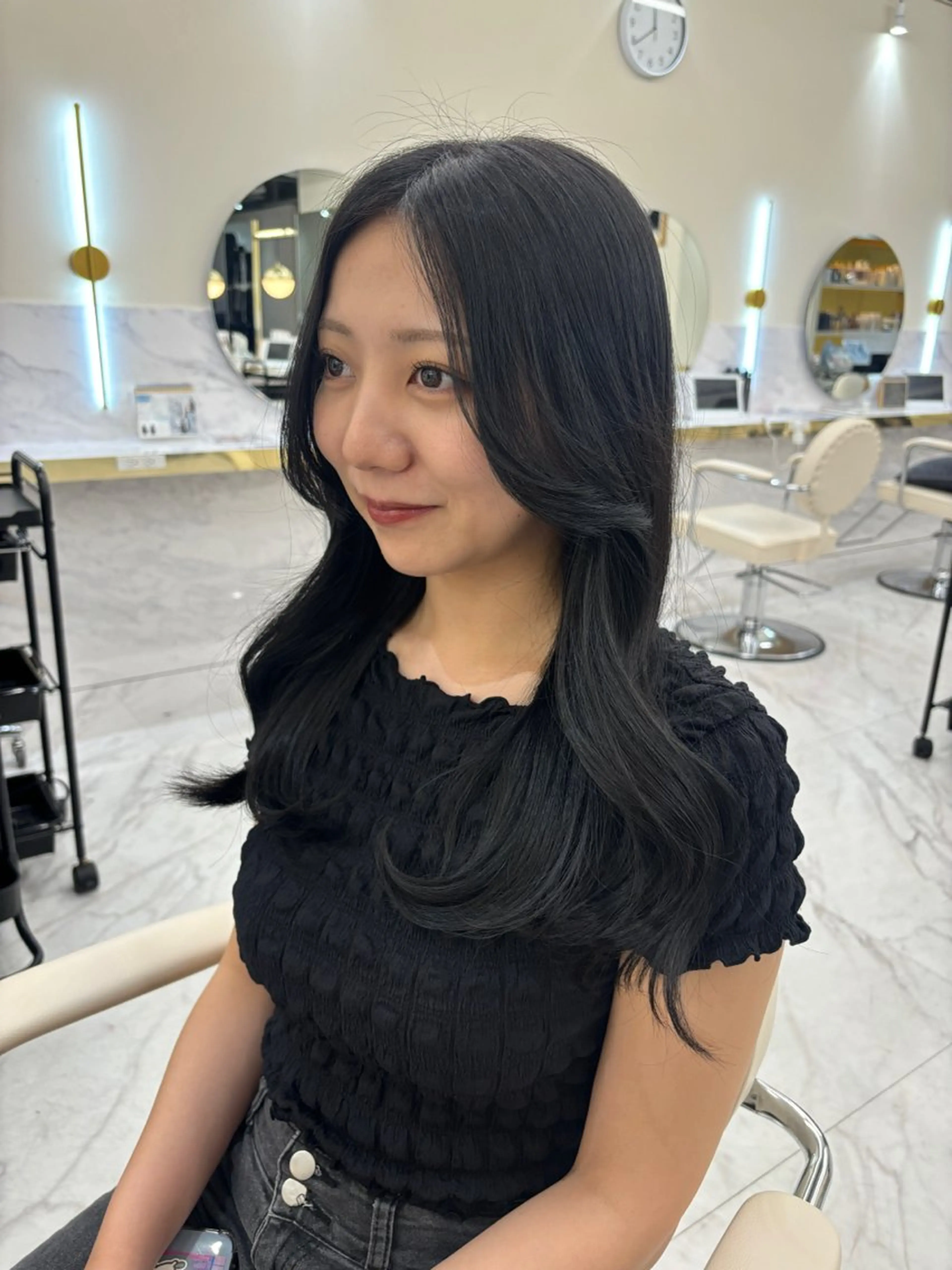 ロング カット ヘアカラー トリートメント レイヤーカット/髪質 改善/momo🎀のヘアスタイル