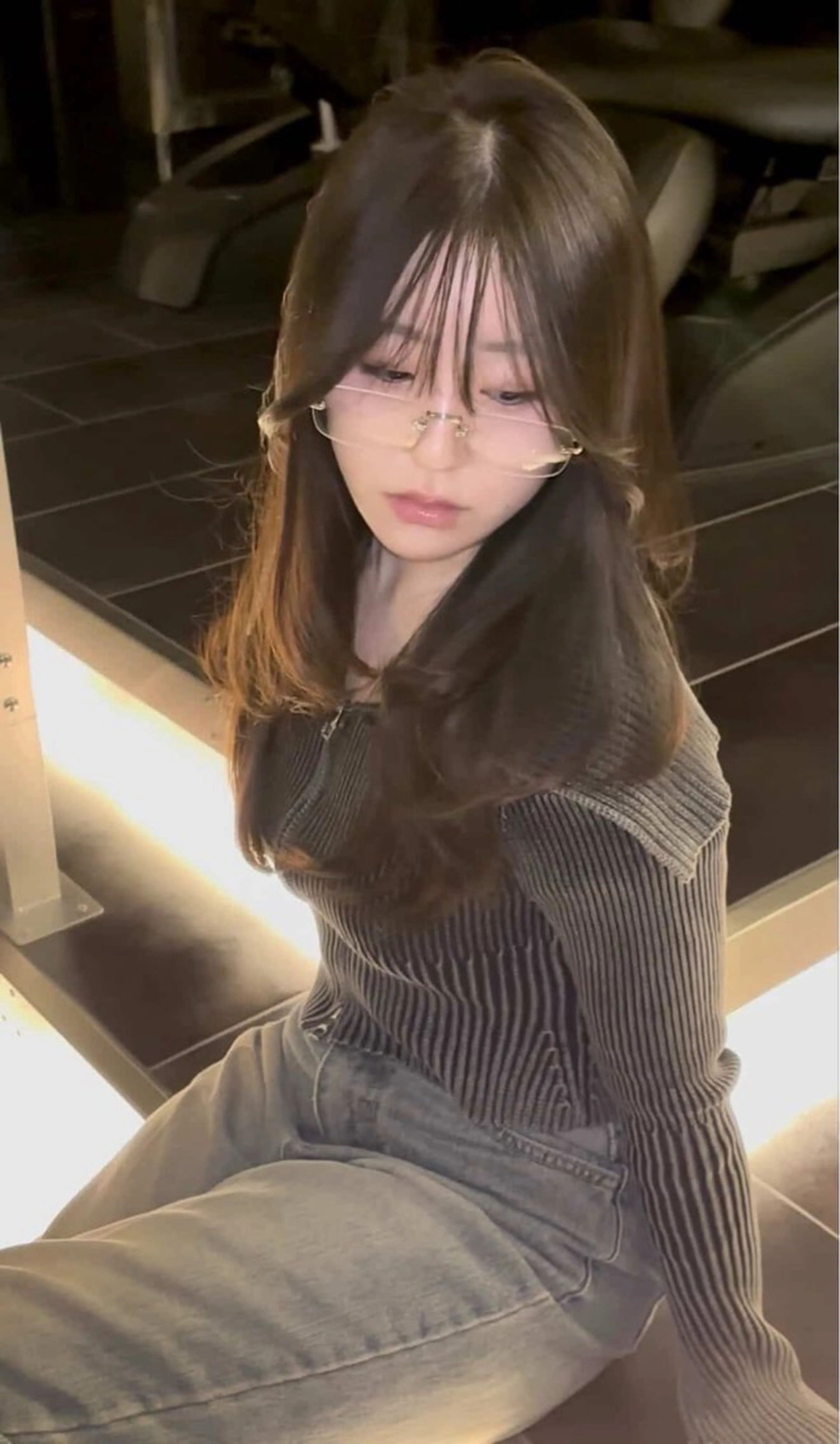 ミディアム カラー グレージュ トリートメント ヘアカラー トリートメント oto／透明感カラー /うる艶カラーのヘアスタイル