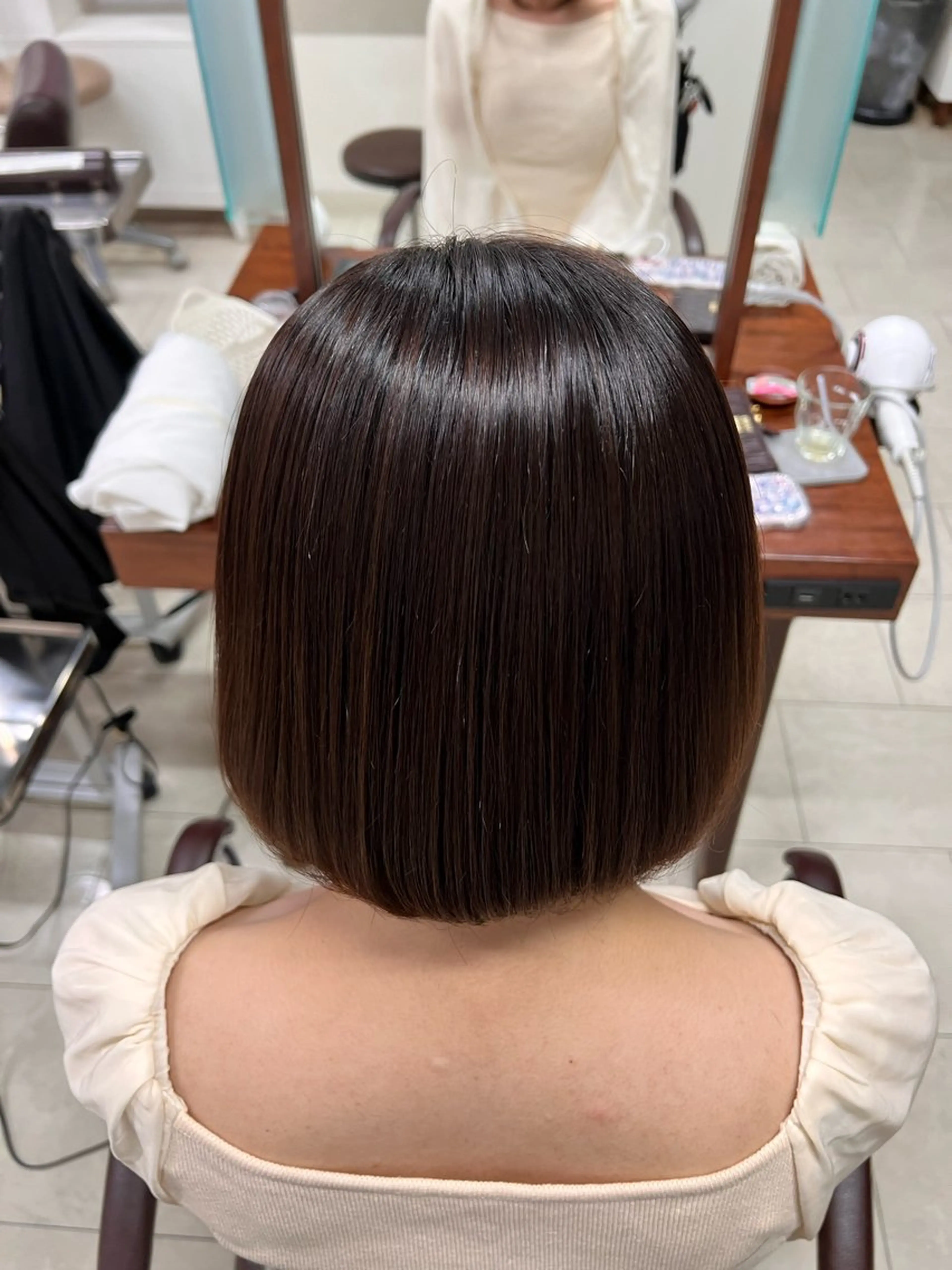 縮毛矯正 透明感カラー✨ 縮毛矯正のヘアスタイル