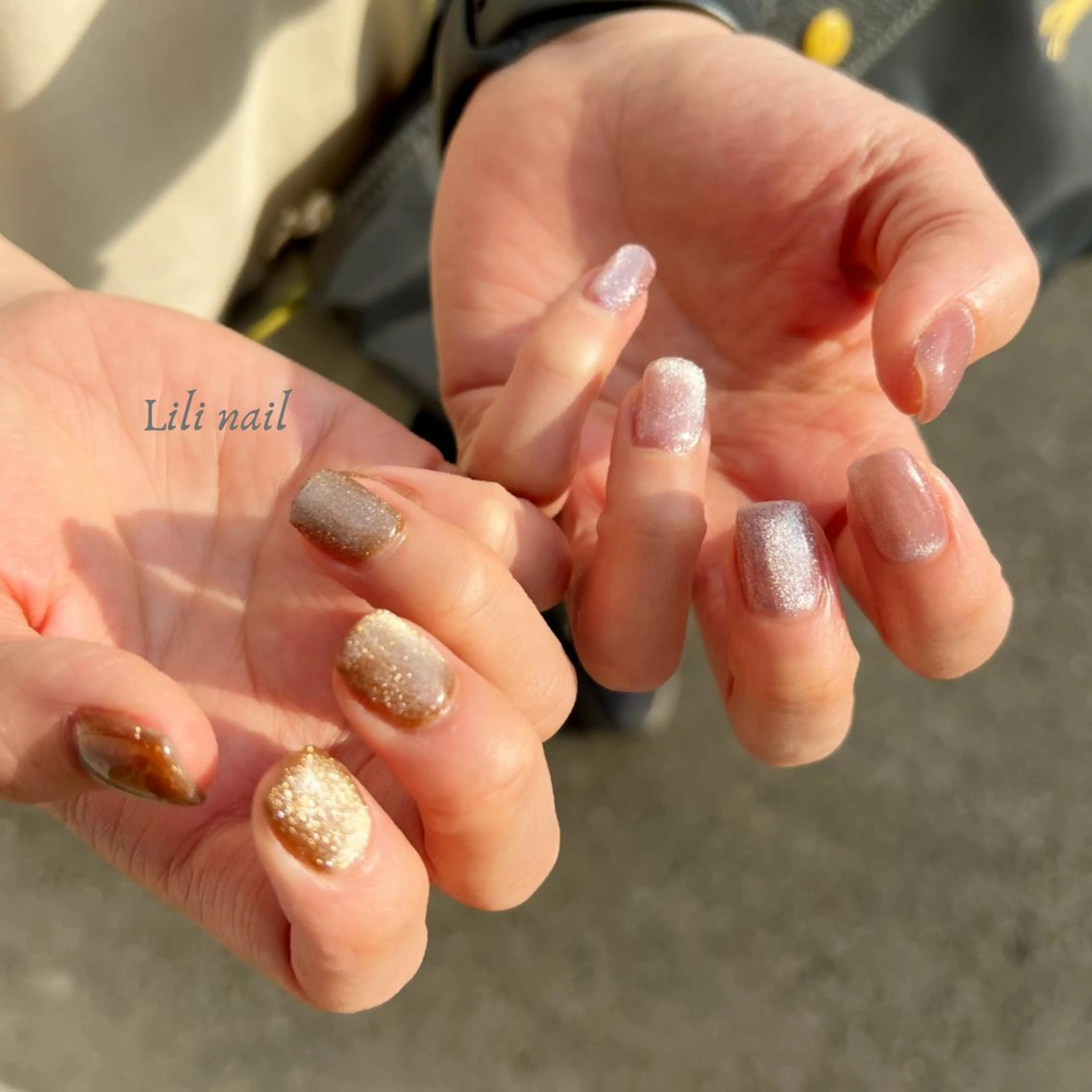 ネイル マグネットネイル ハンドネイル Lilibeauty salonのネイルデザイン