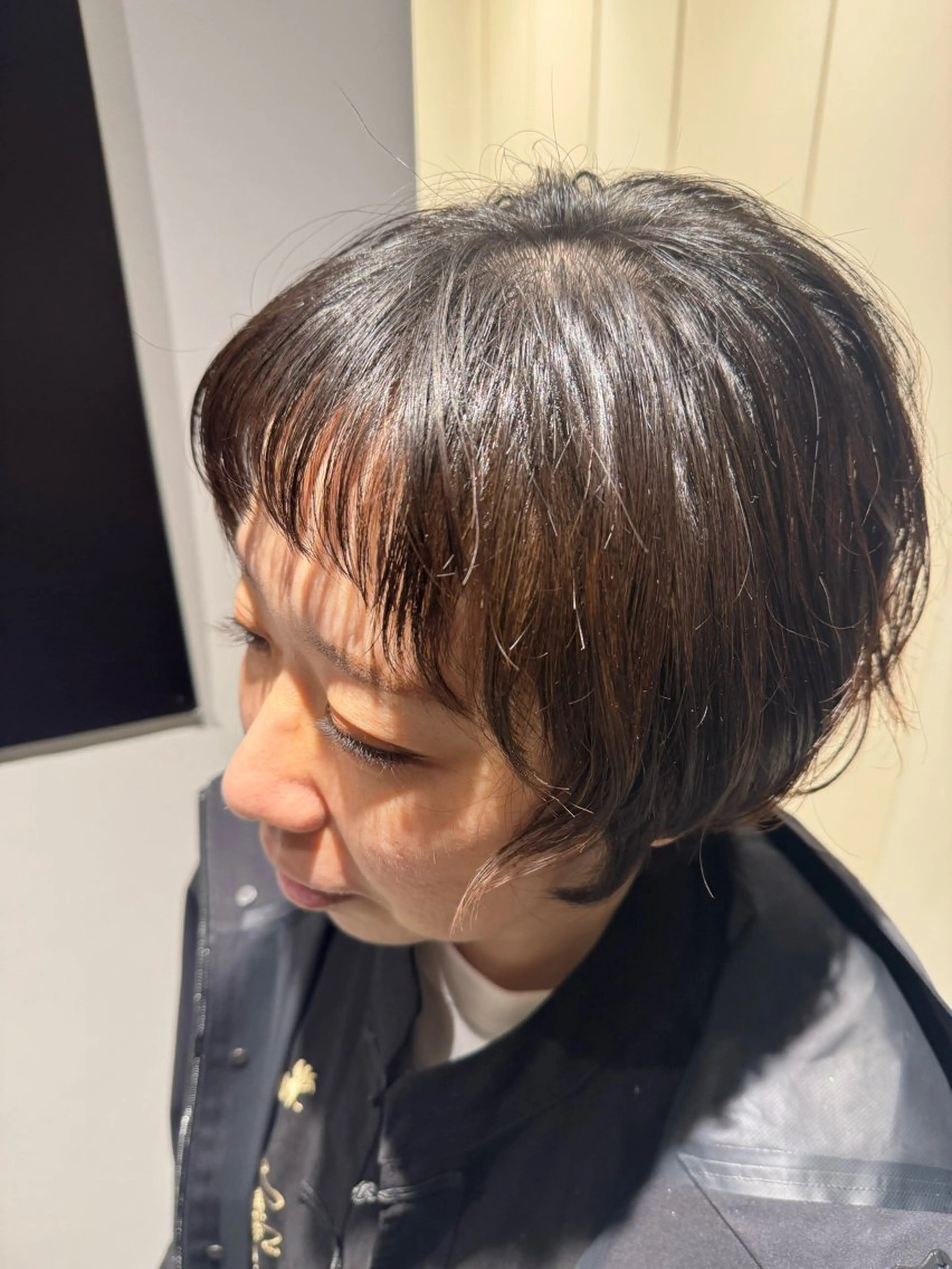 ショート パーマ カット パーマ 新津 七海のヘアスタイル