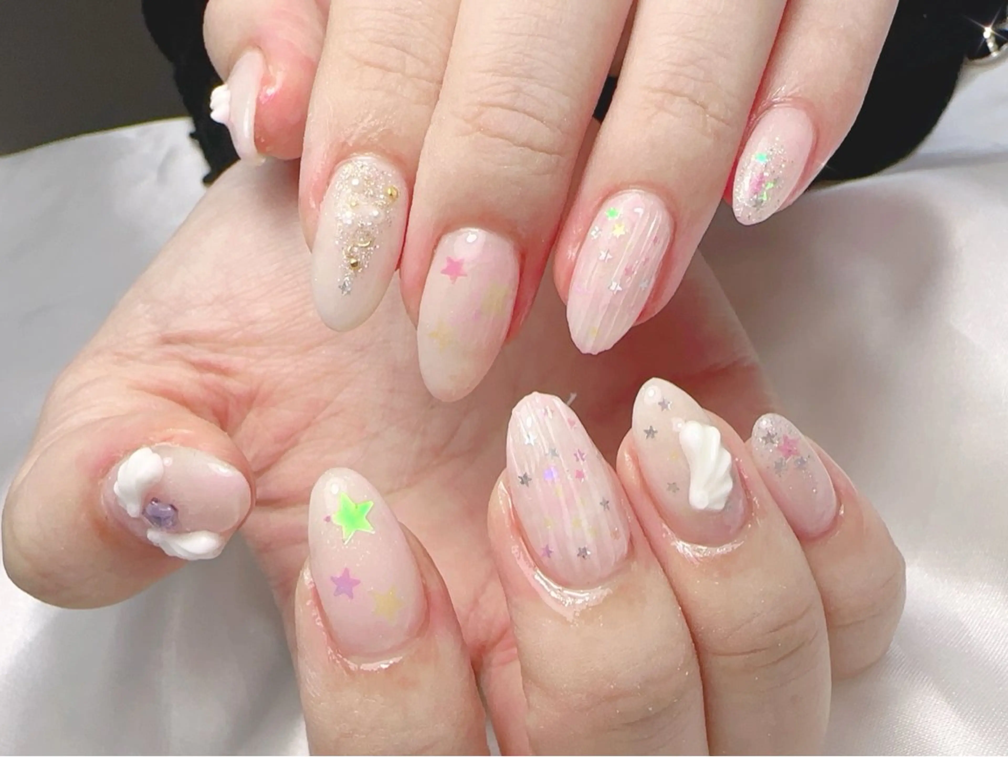 ネイル ハンドネイル Cherie PINKのネイルデザイン