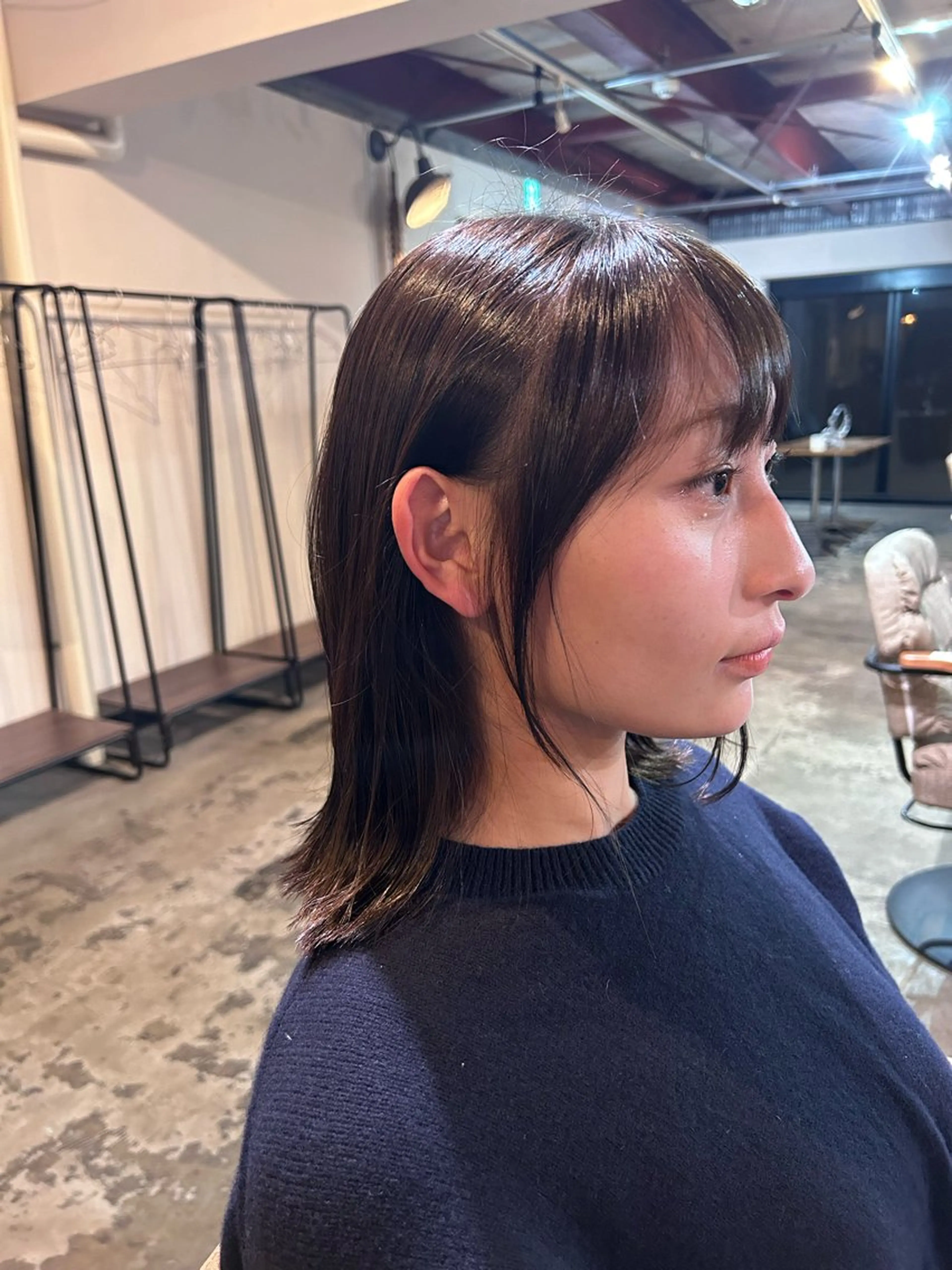 ミディアム ダブルカラー/ 艶髪/SHISEIのヘアスタイル