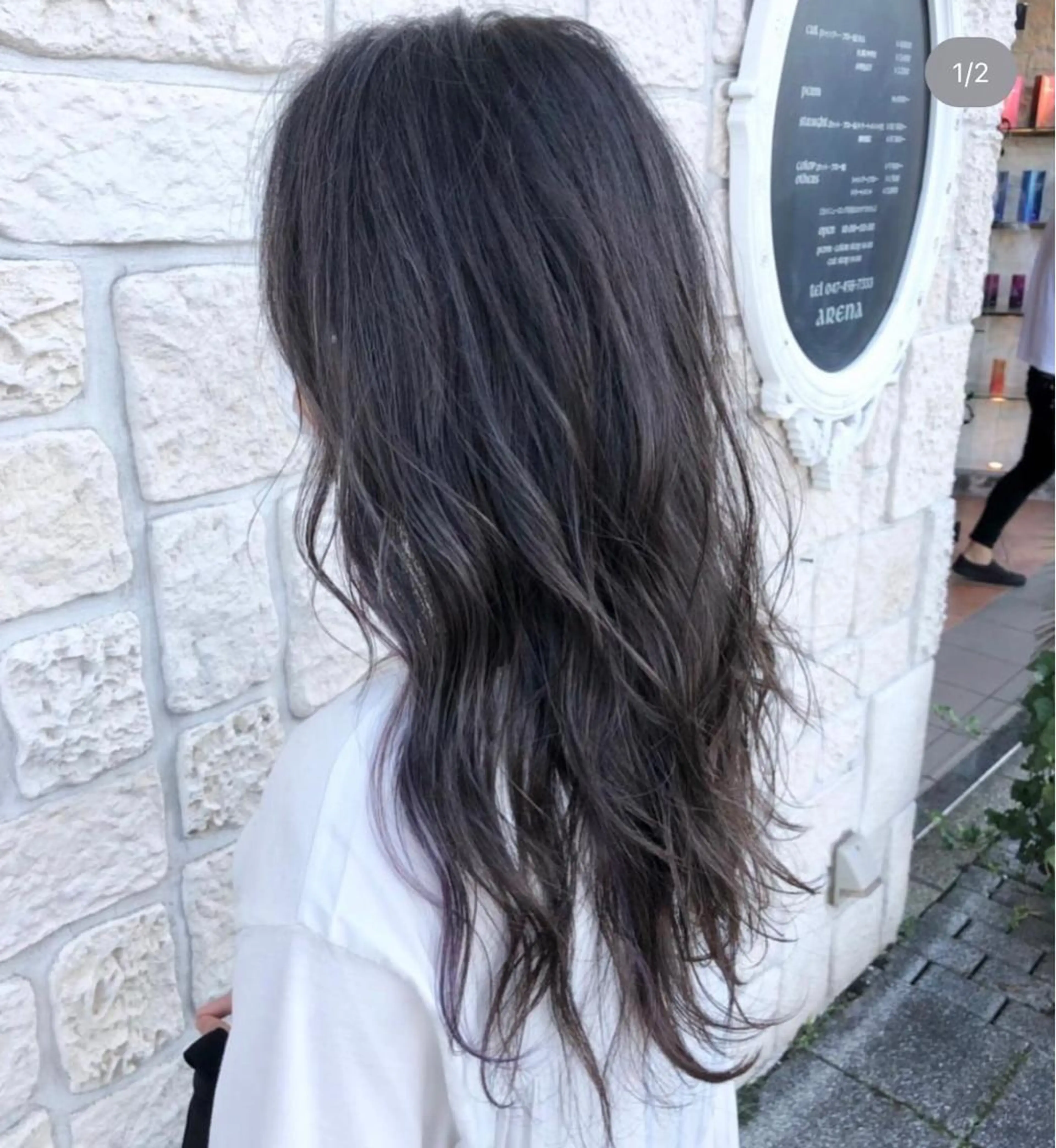ロング カラー アッシュ 内海 渚のヘアスタイル