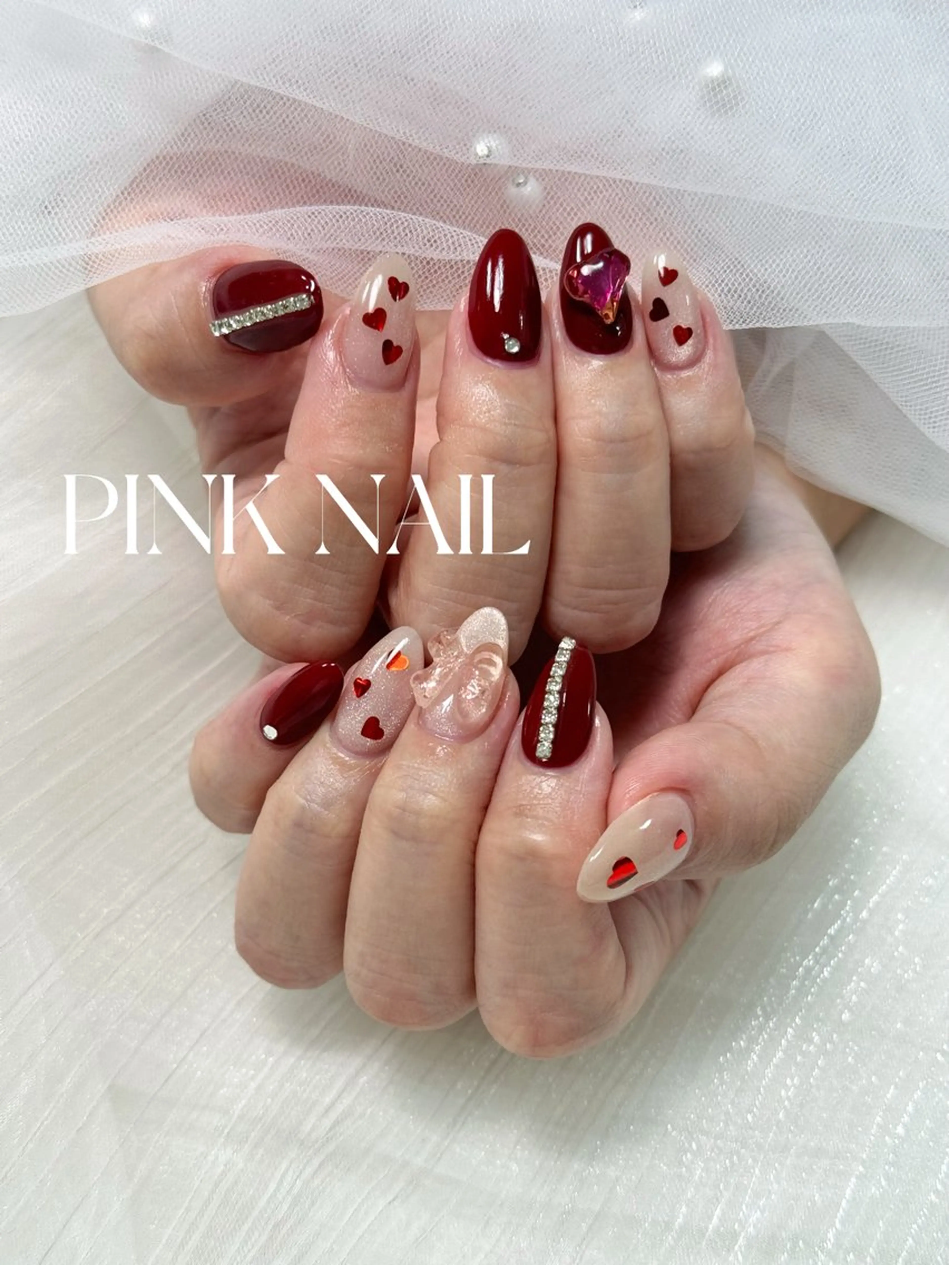 ネイル ハンドネイル pink nailのその他イメージ