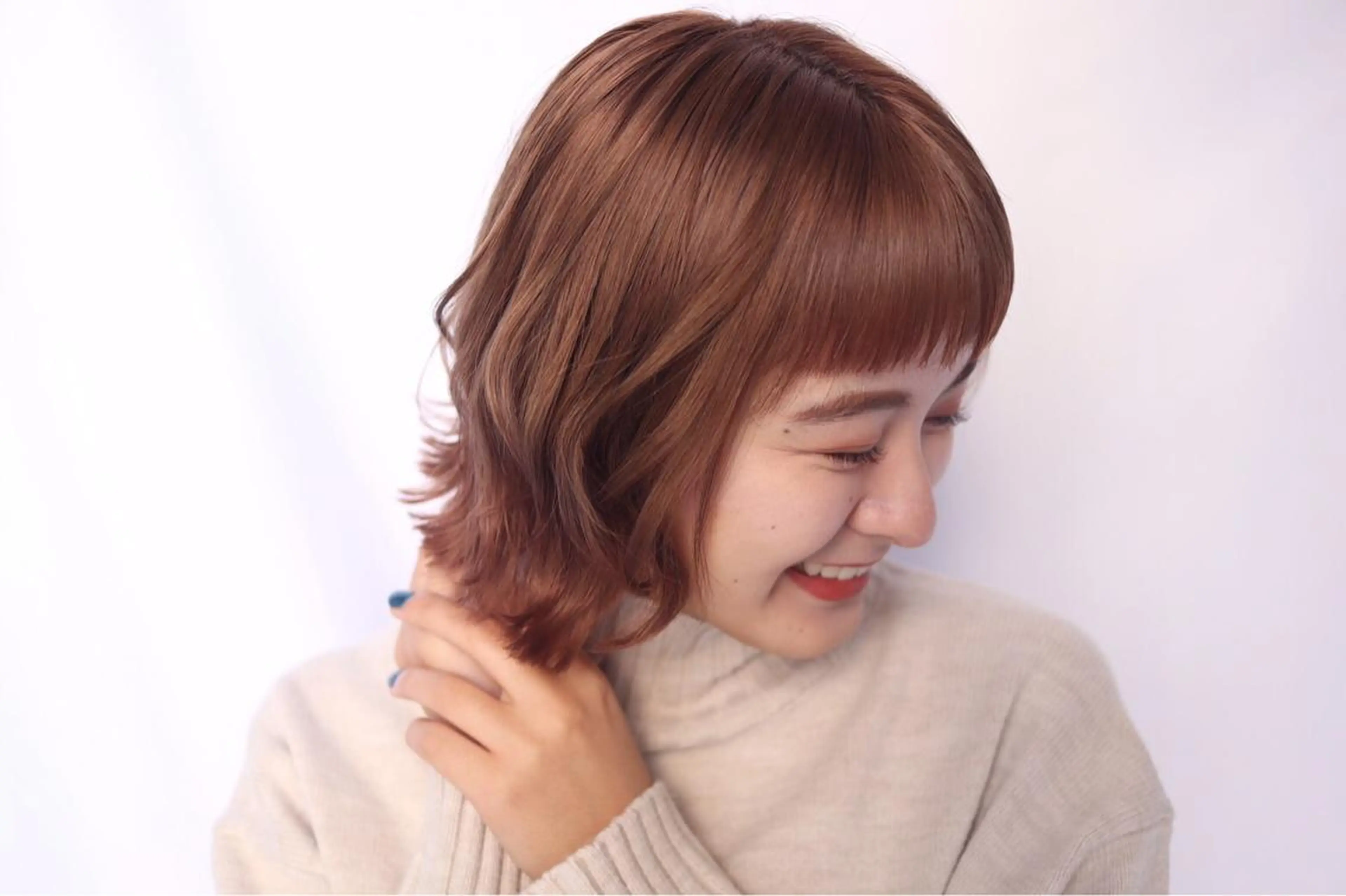 ショート ヘアアレンジ 髪質改善✨️透明感カ ラー✧*。山下さいみのヘアスタイル