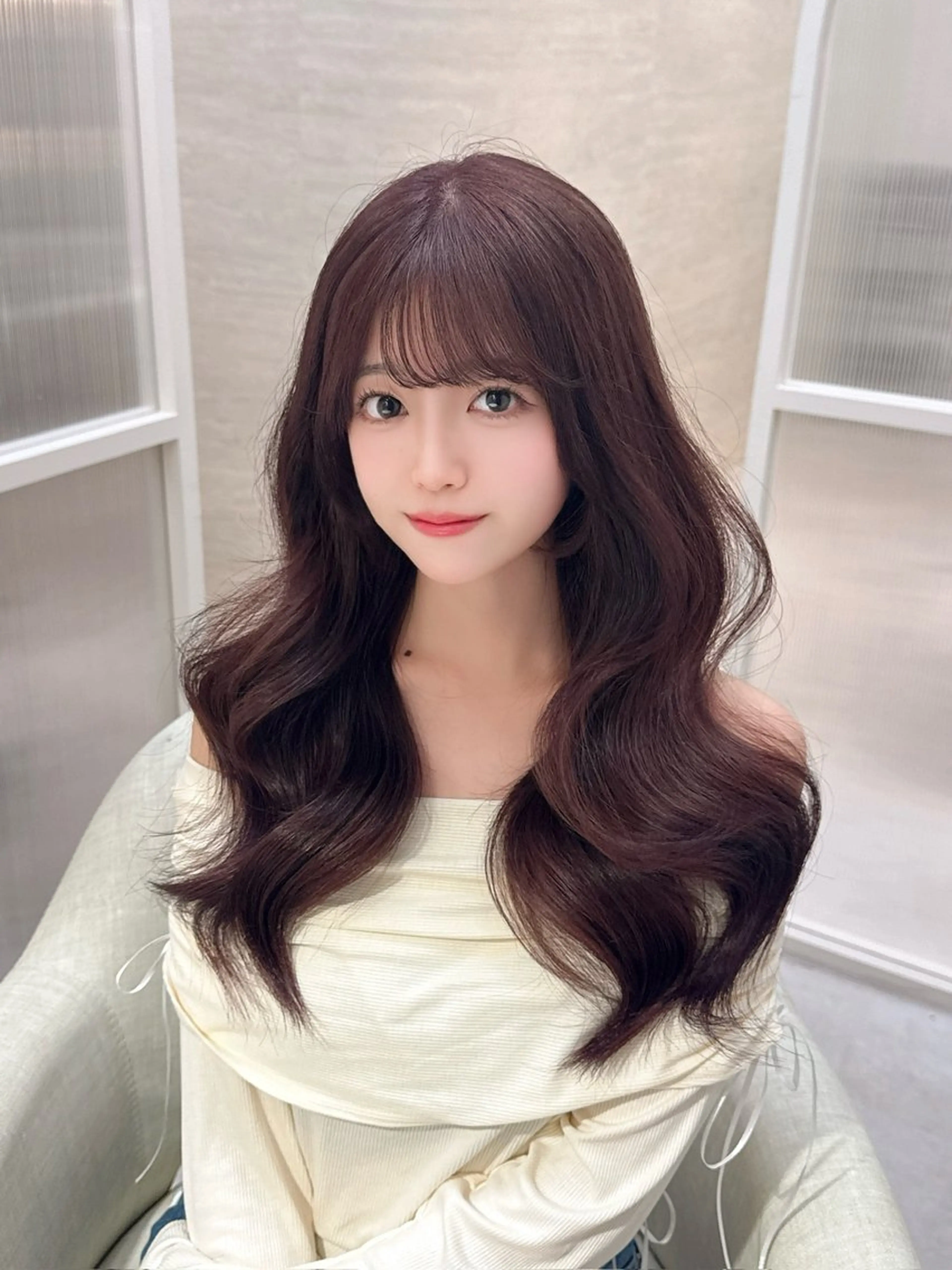 ロング 古川 美羽のヘアスタイル