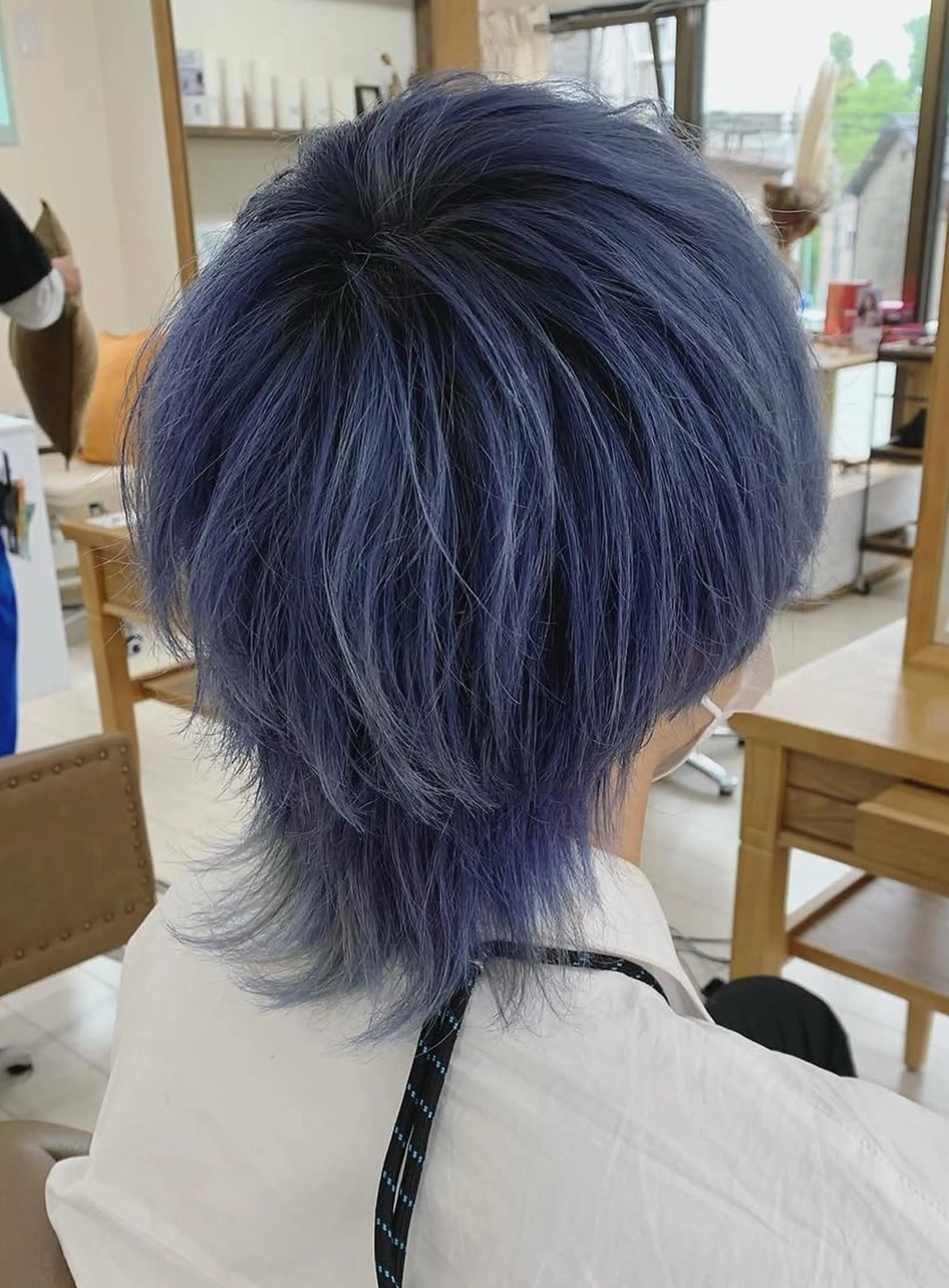 ミディアム カラー メンズ キマるメンズパーマ クメユウキのヘアスタイル